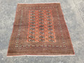 Antique Traditional Handmade Bokhara Style Wool Multicolor Rug 139x127cm