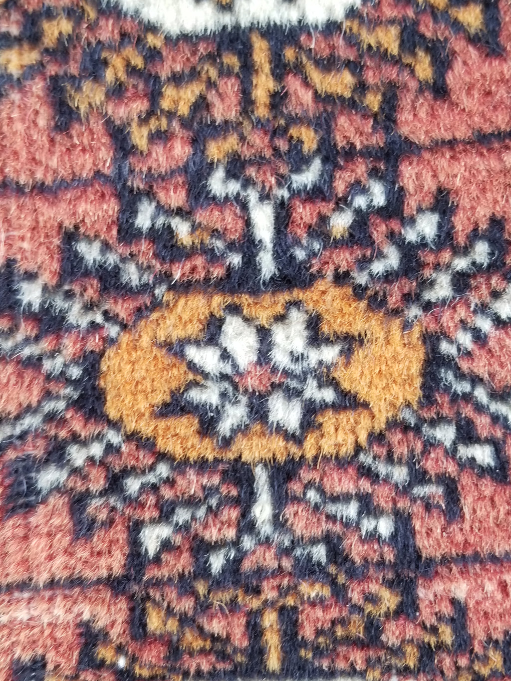 Antique Traditional Handmade Bokhara Style Wool Multicolor Rug 139x127cm