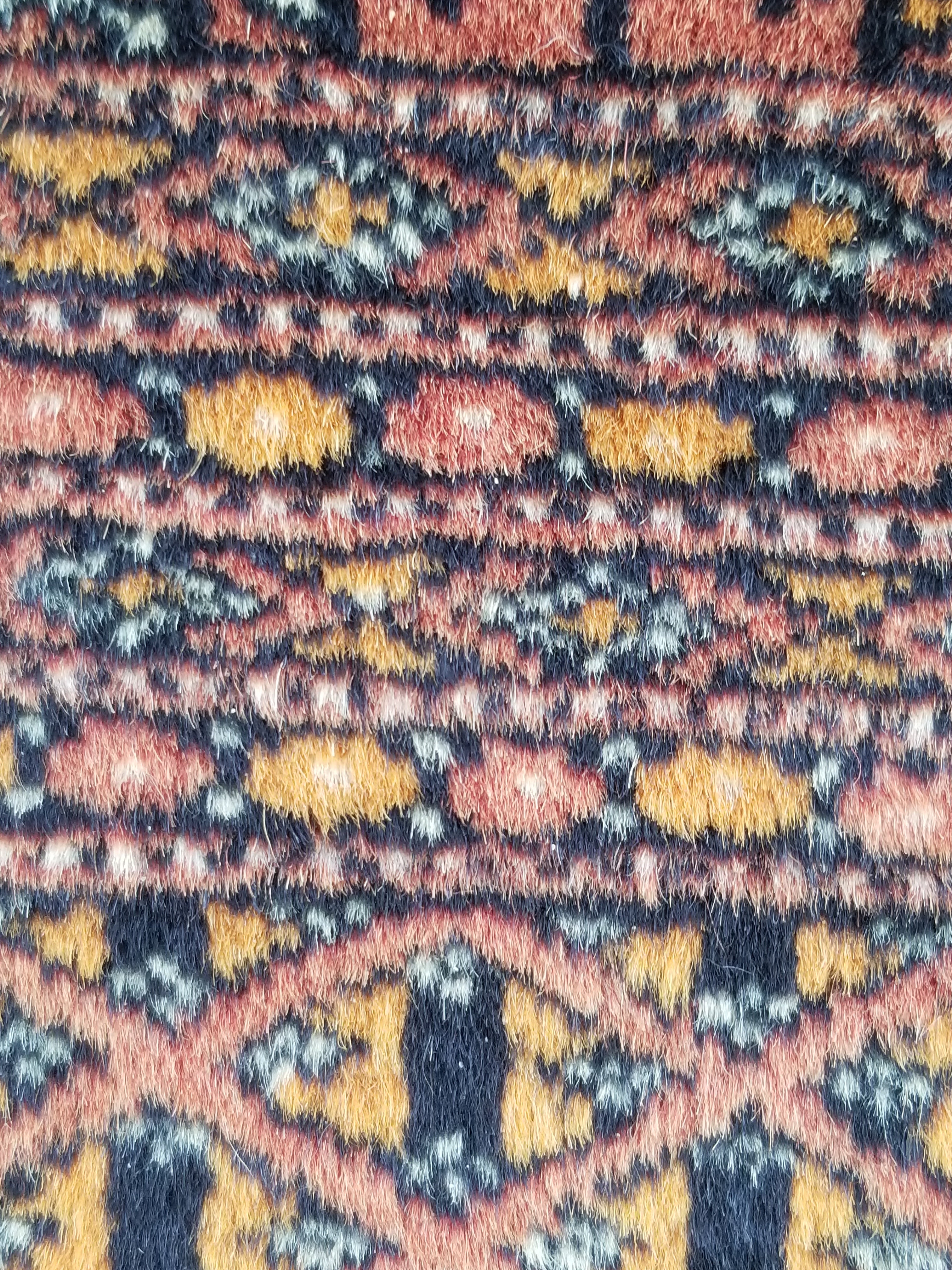 Antique Traditional Handmade Bokhara Style Wool Multicolor Rug 139x127cm