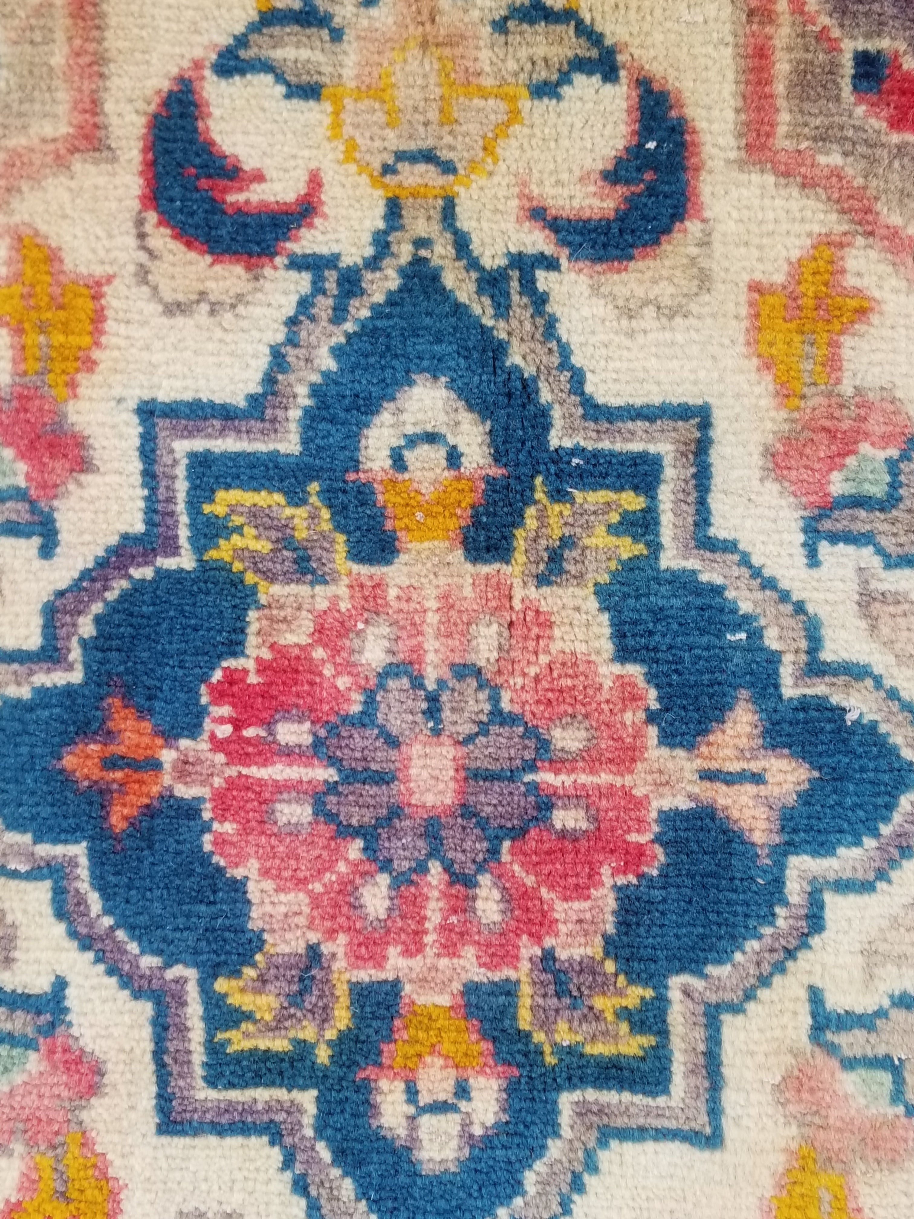 Vintage Traditional Handmade Oriental Wool Multicolor Rug 310x201cm