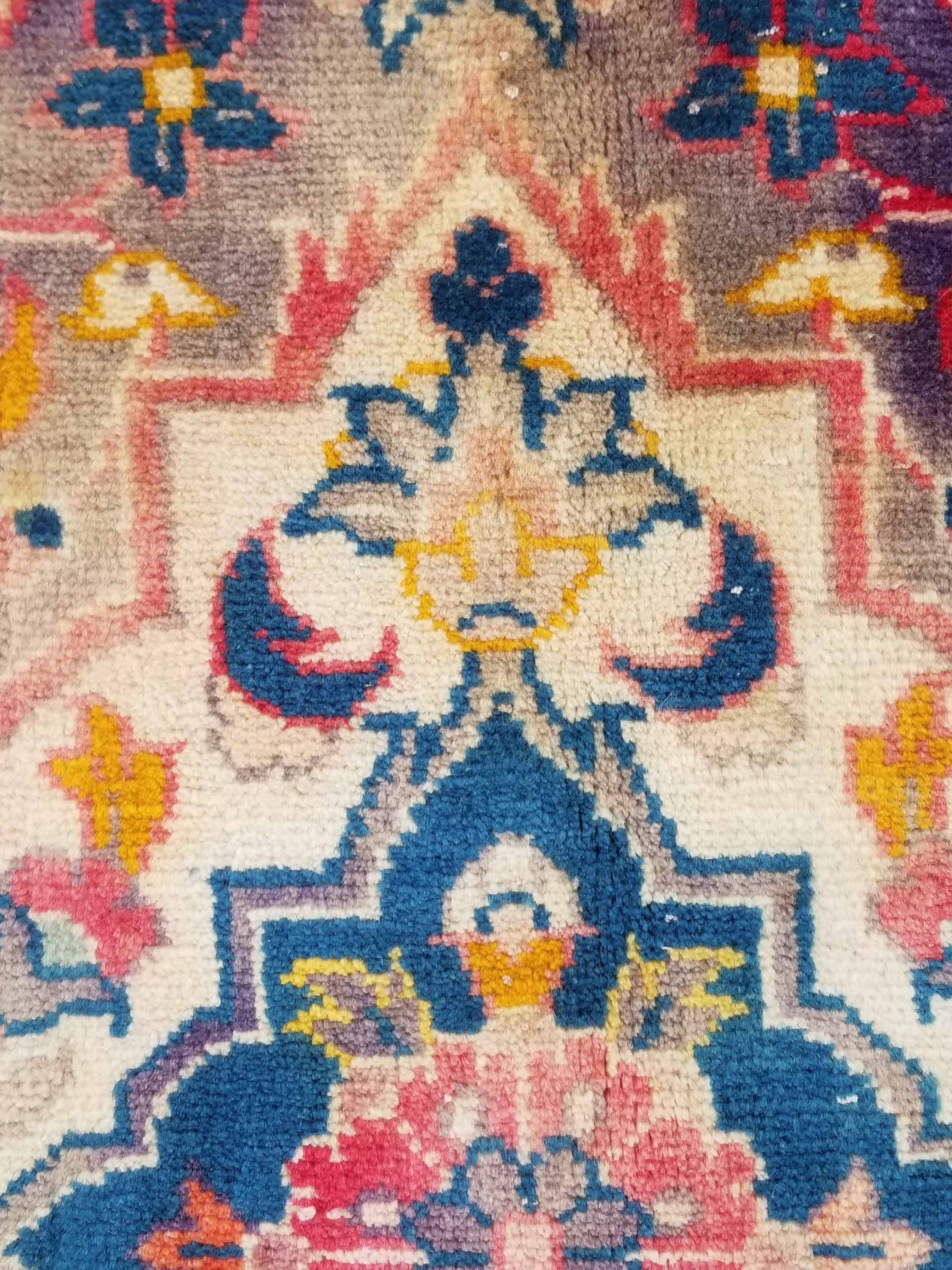 Vintage Traditional Handmade Oriental Wool Multicolor Rug 310x201cm