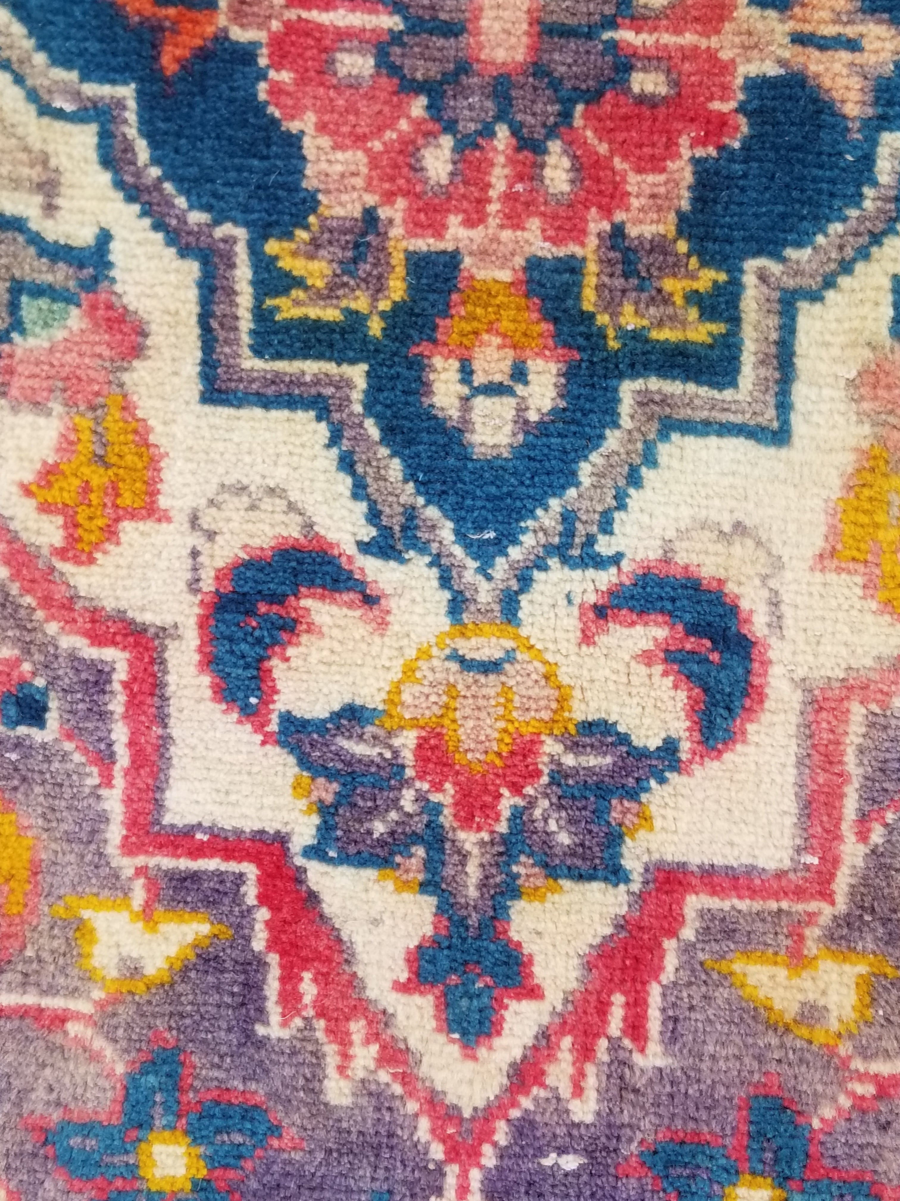 Vintage Traditional Handmade Oriental Wool Multicolor Rug 310x201cm