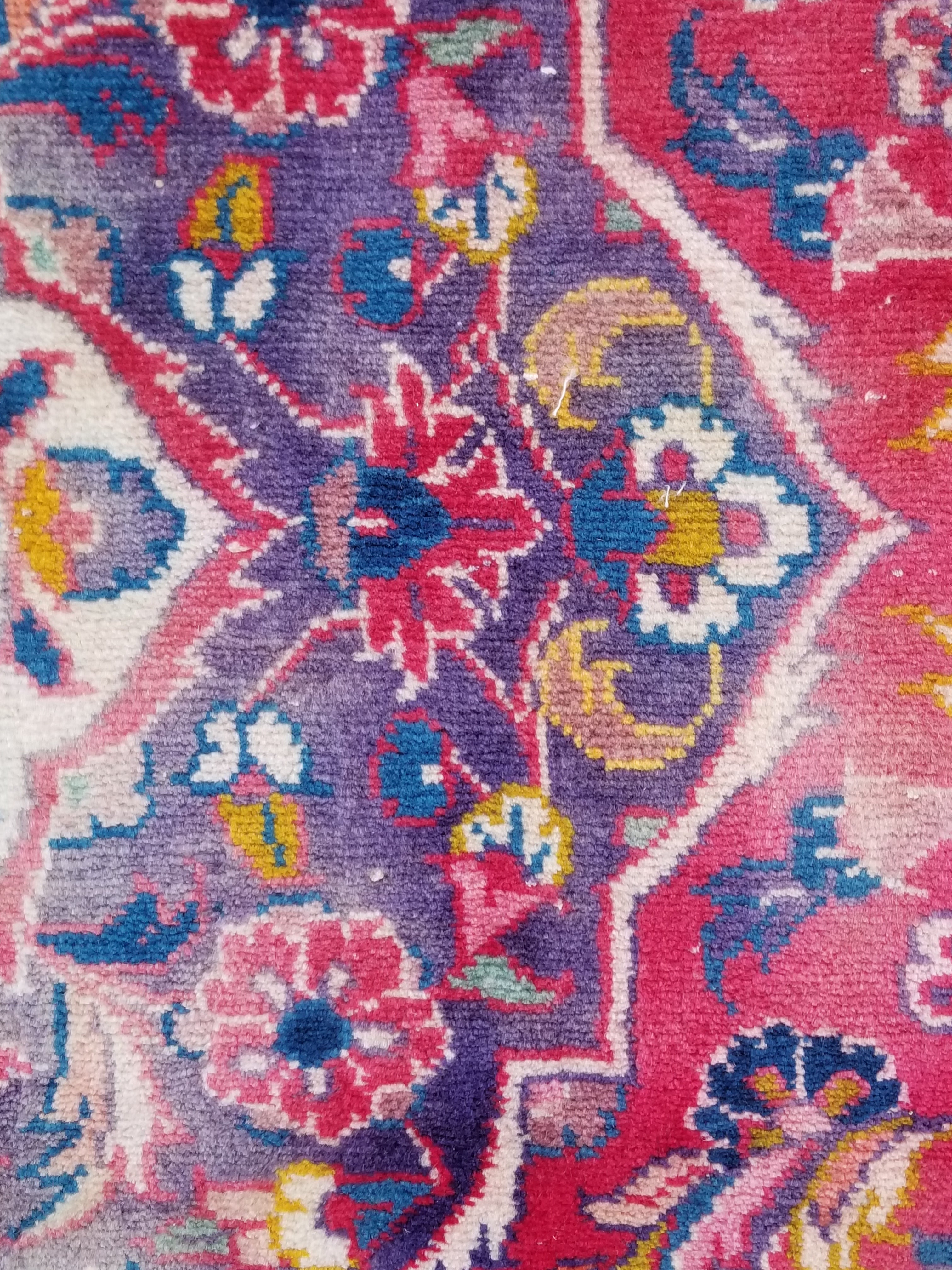 Vintage Traditional Handmade Oriental Wool Multicolor Rug 310x201cm