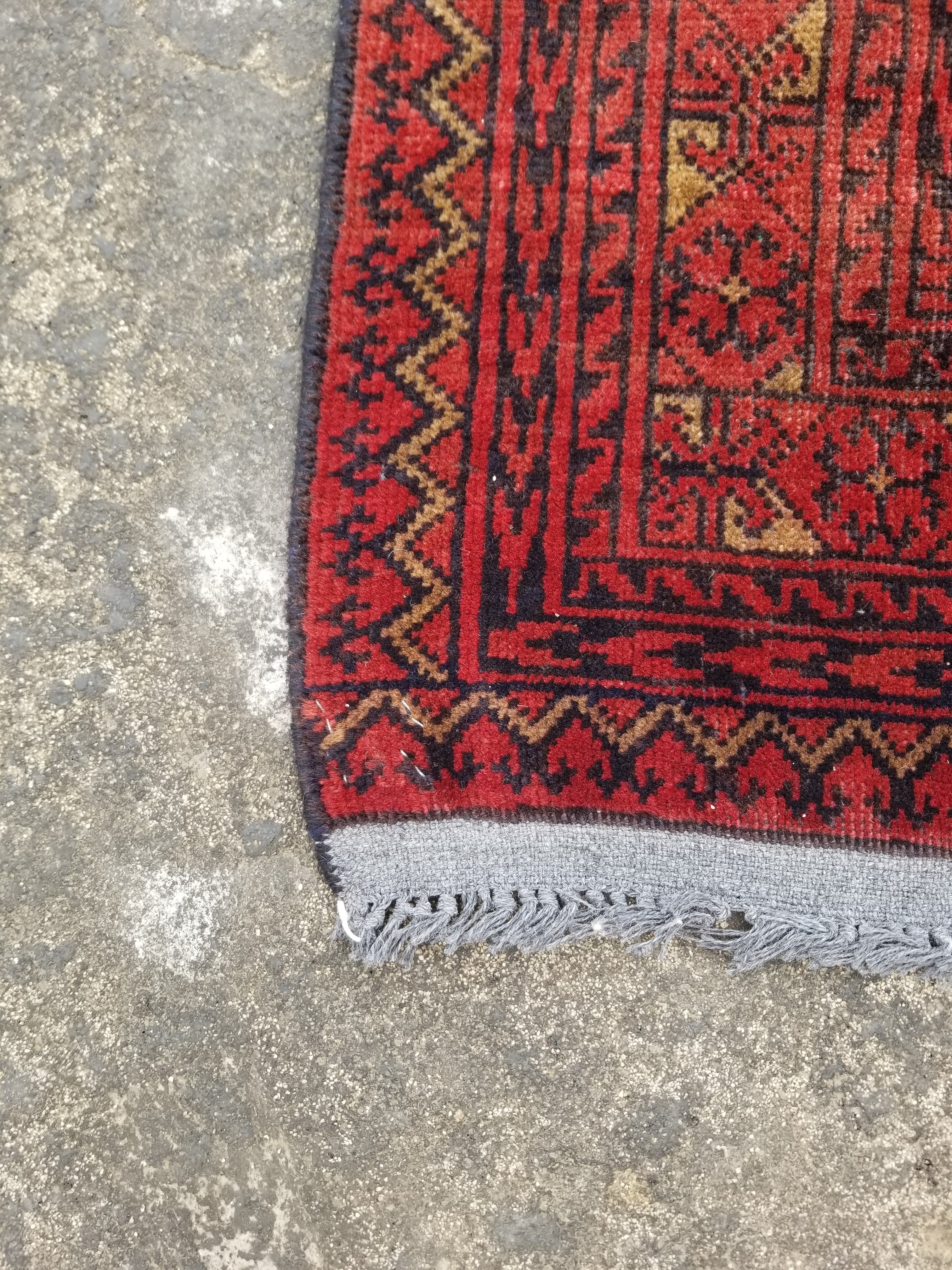Distressed Vintage Traditional Handmade Oriental Wool Multicolor Rug 277x190cm