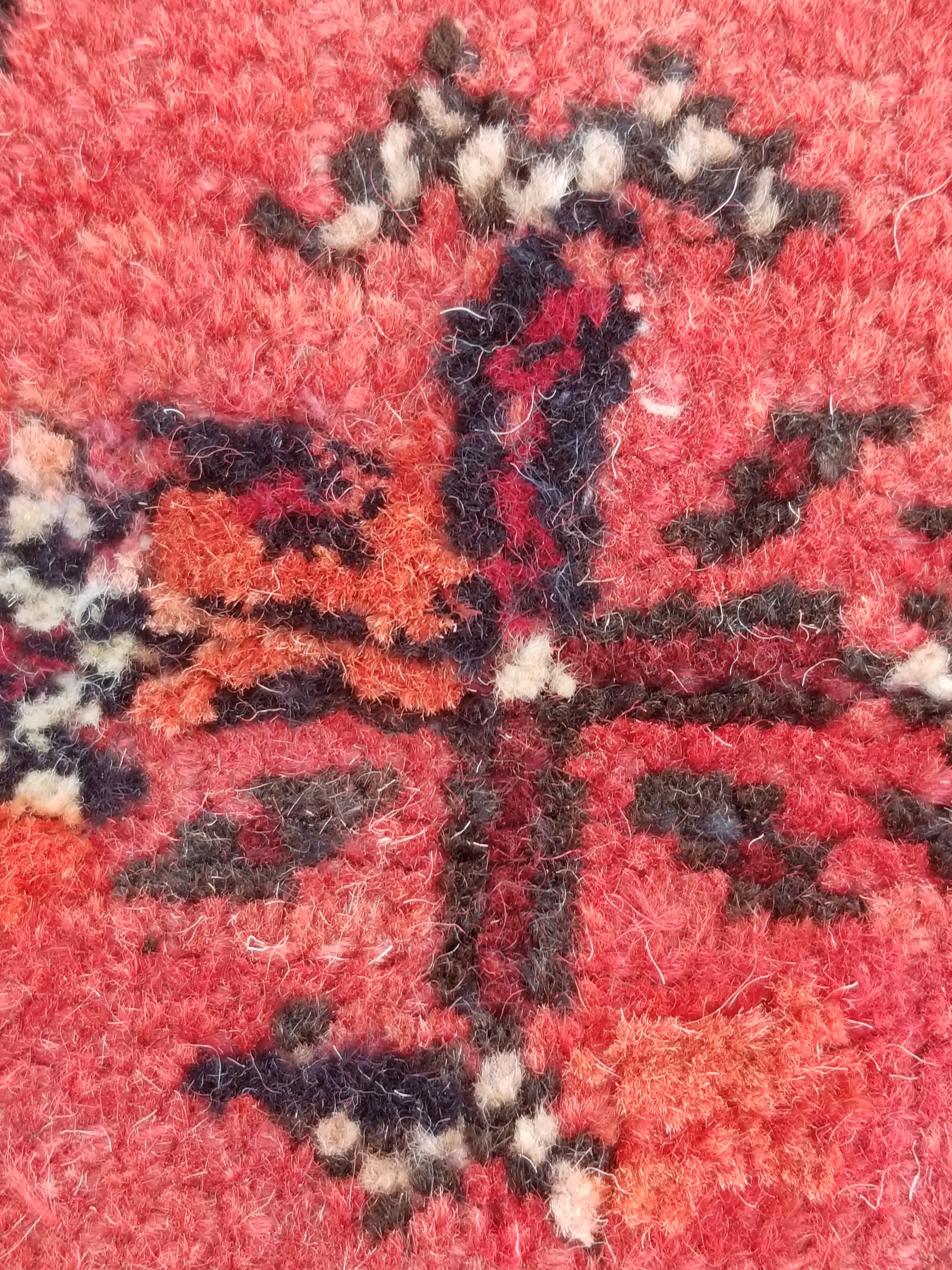 Vintage Traditional Handmade Turkoman Bokhara Wool Multicolor Rug 264x193cm