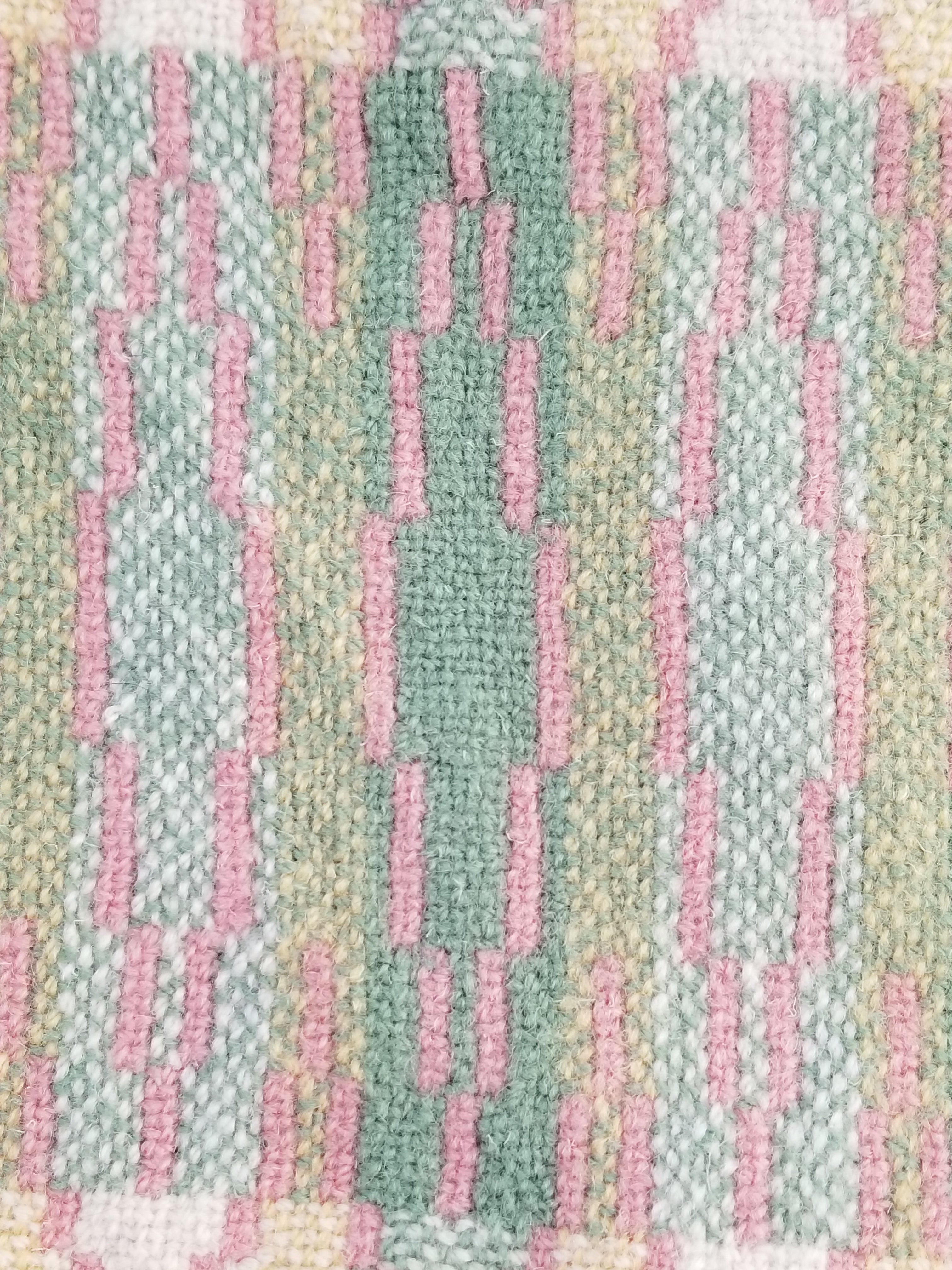 Vintage Welsh Wool Tapestry Blanket Reversible 217x212cm