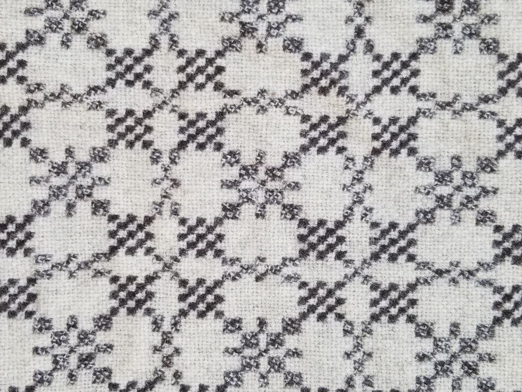 Vintage Traditional Handmade Reversible Welsh Wool Tapestry Blanket 230x156cm