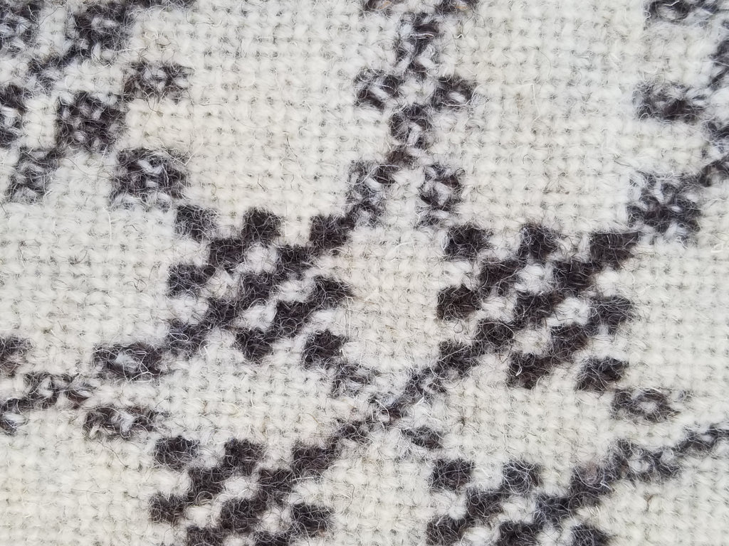 Vintage Traditional Handmade Reversible Welsh Wool Tapestry Blanket 230x156cm