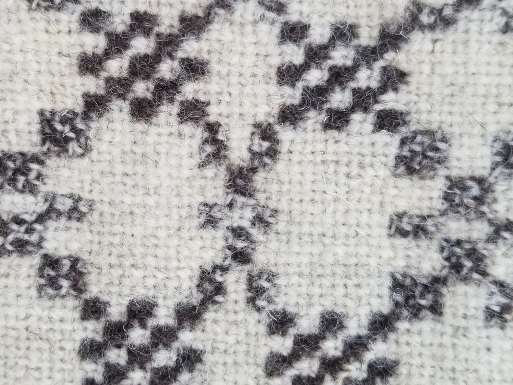 Vintage Traditional Handmade Reversible Welsh Wool Tapestry Blanket 230x156cm