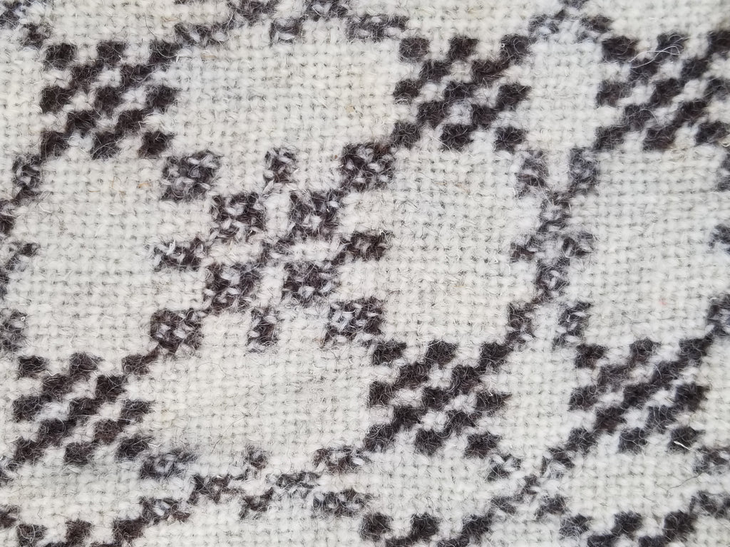 Vintage Traditional Handmade Reversible Welsh Wool Tapestry Blanket 230x156cm