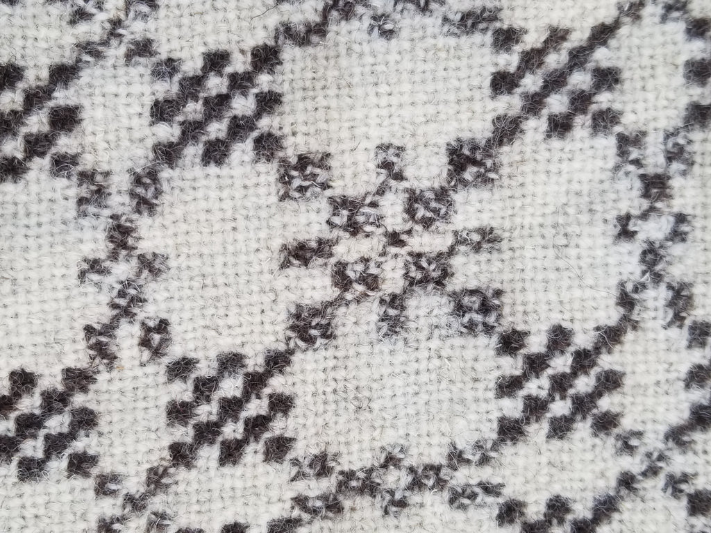 Vintage Traditional Handmade Reversible Welsh Wool Tapestry Blanket 230x156cm
