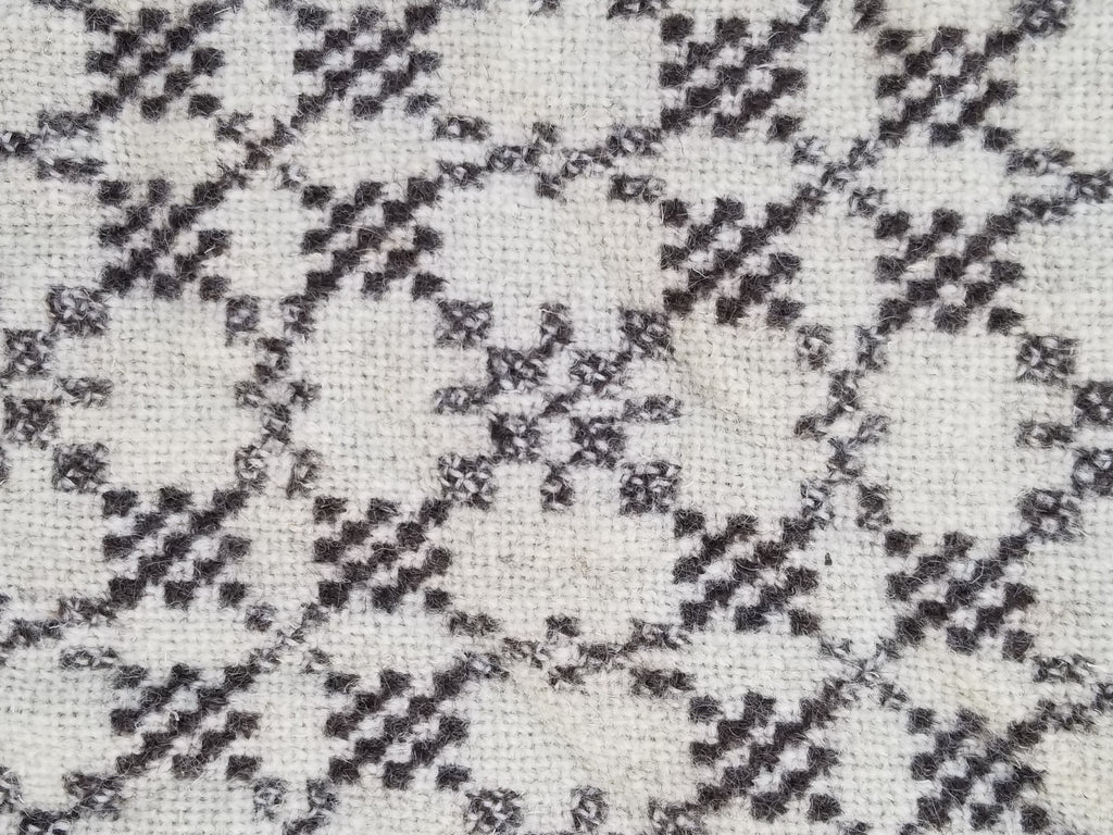 Vintage Traditional Handmade Reversible Welsh Wool Tapestry Blanket 230x156cm