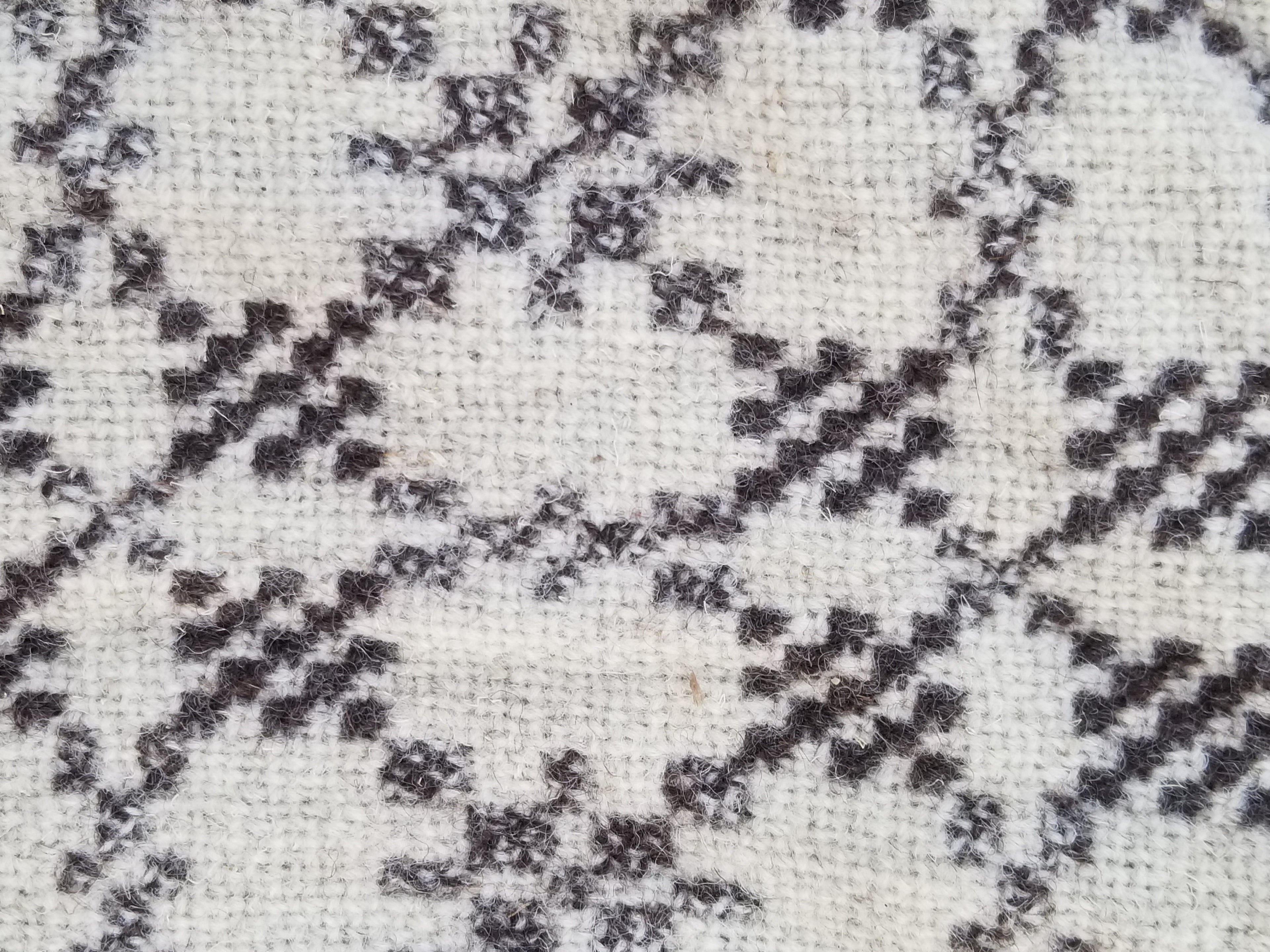 Vintage Traditional Handmade Reversible Welsh Wool Tapestry Blanket 230x156cm