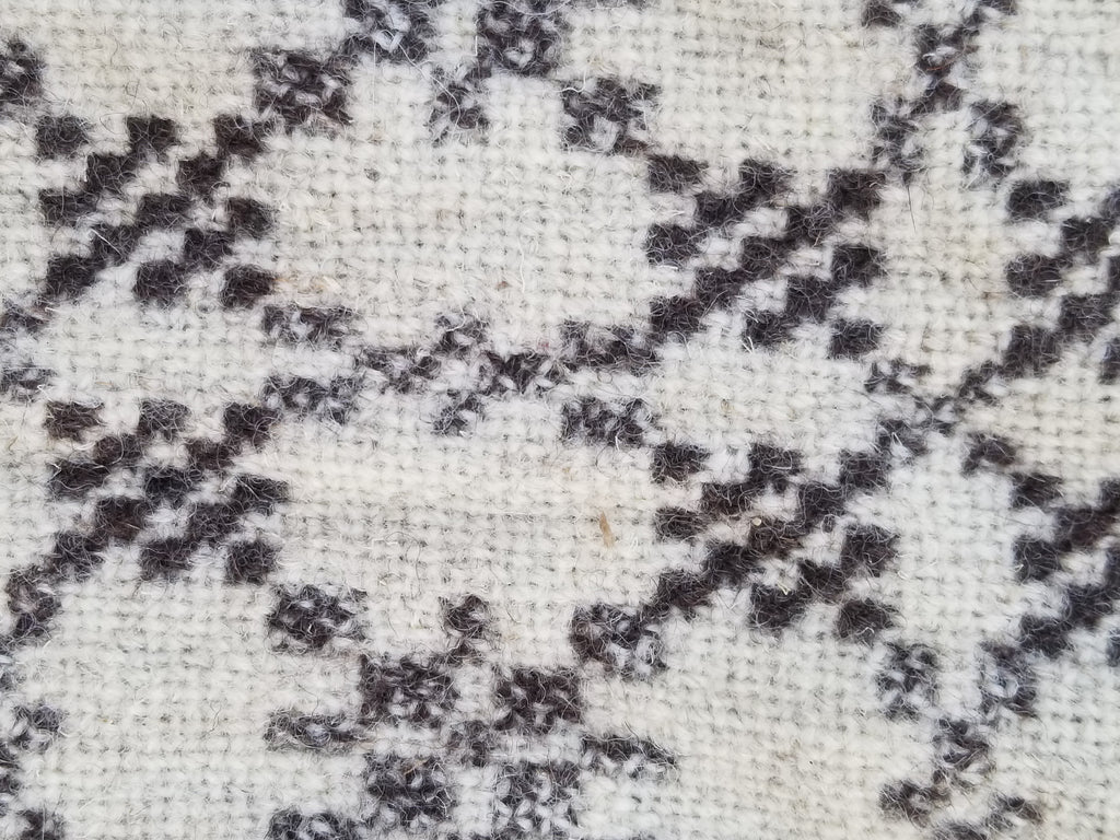 Vintage Traditional Handmade Reversible Welsh Wool Tapestry Blanket 230x156cm
