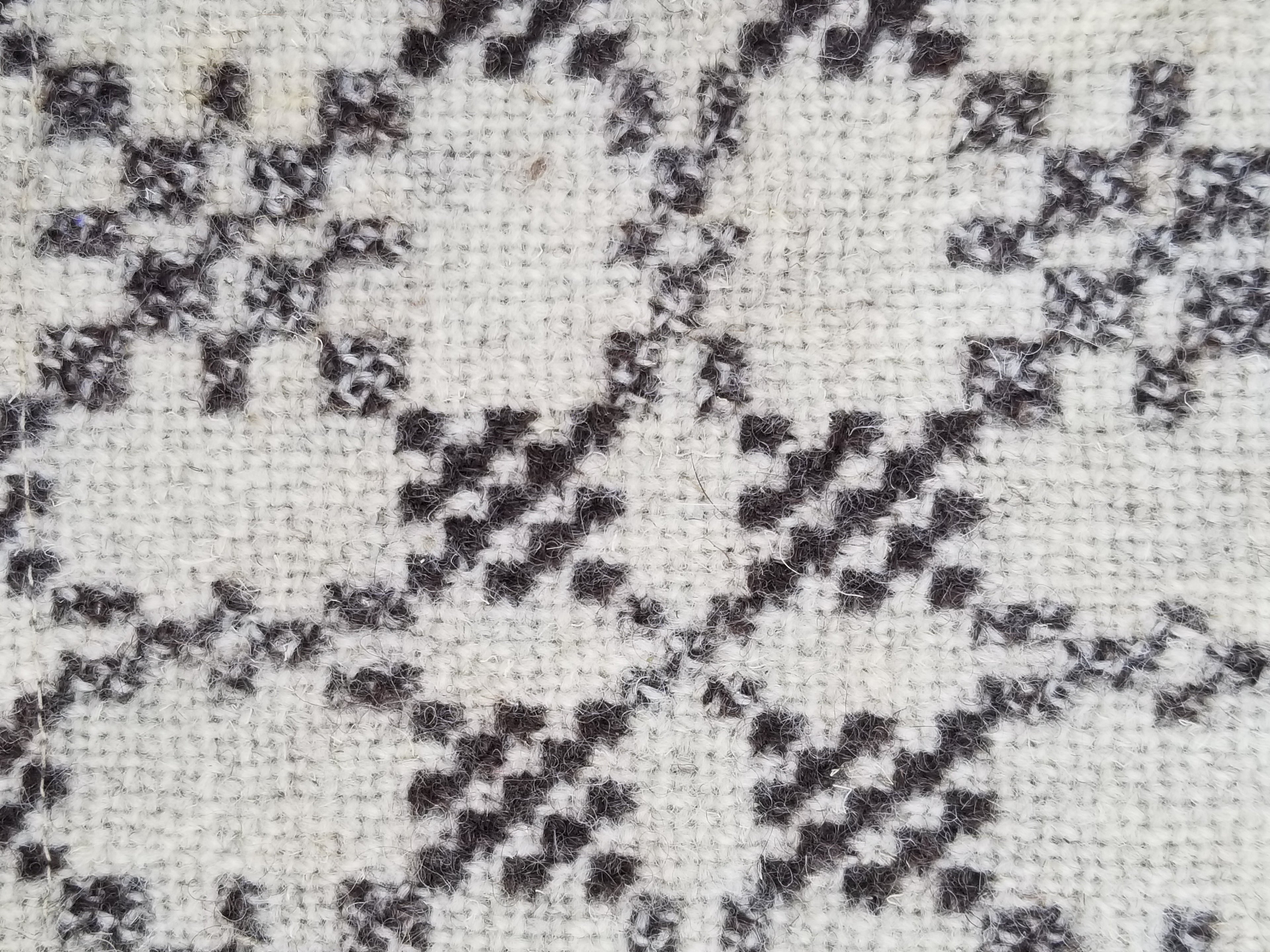 Vintage Traditional Handmade Reversible Welsh Wool Tapestry Blanket 230x156cm