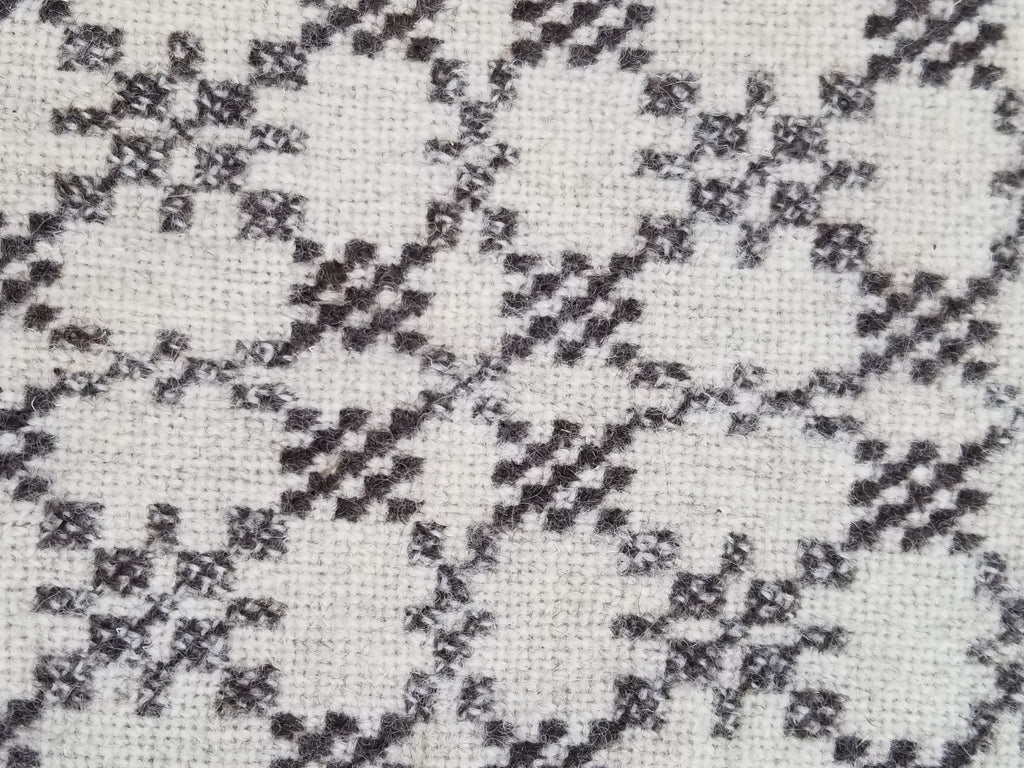 Vintage Traditional Handmade Reversible Welsh Wool Tapestry Blanket 230x156cm