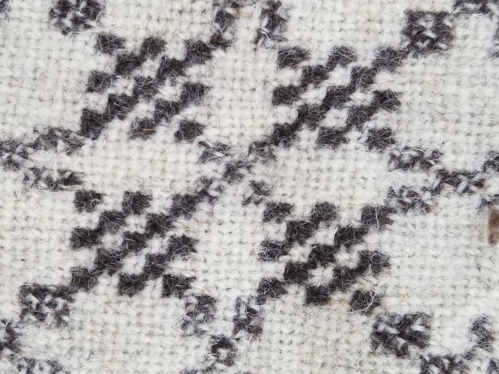 Vintage Traditional Handmade Reversible Welsh Wool Tapestry Blanket 230x156cm