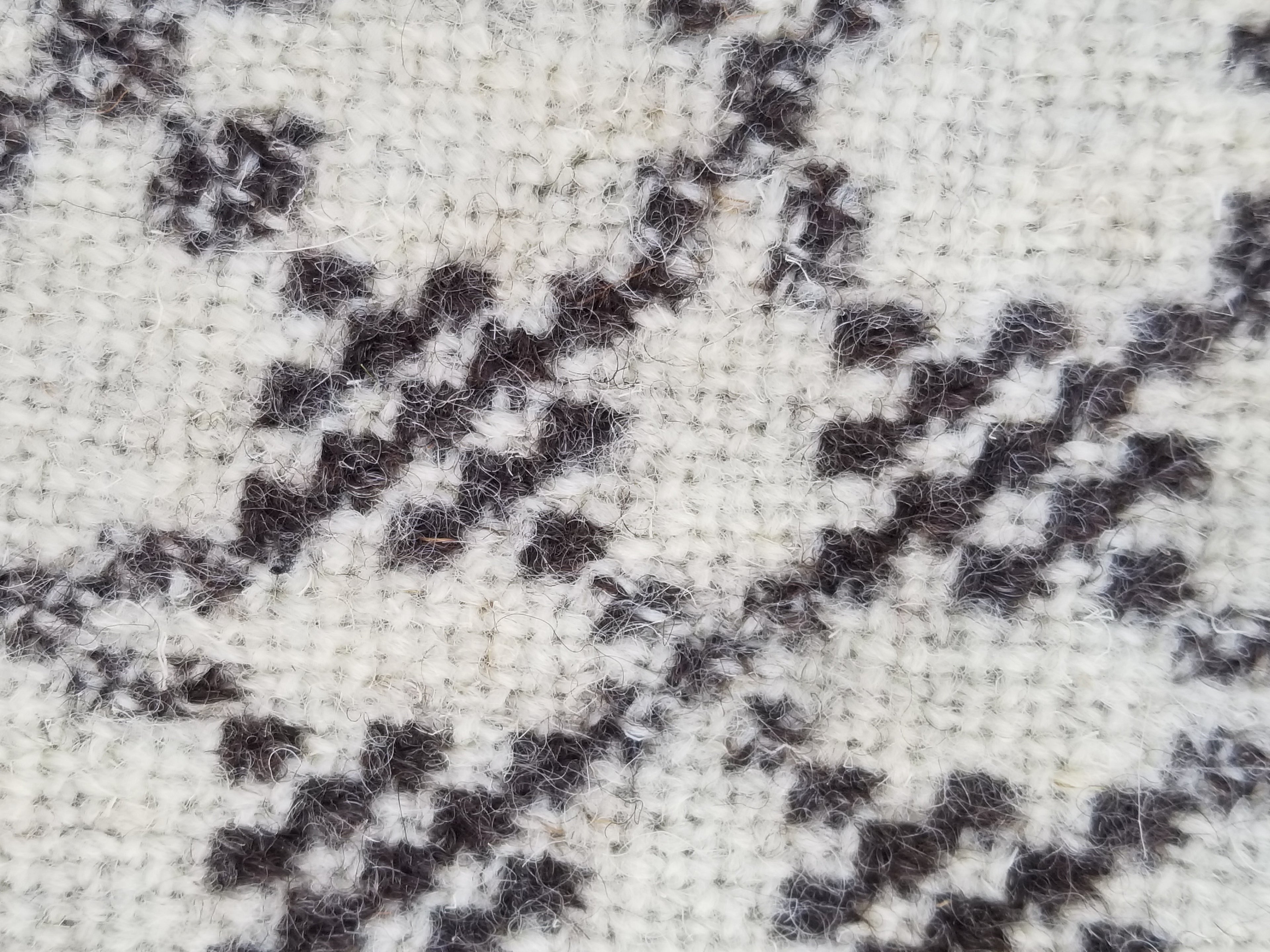 Vintage Traditional Handmade Reversible Welsh Wool Tapestry Blanket 230x156cm