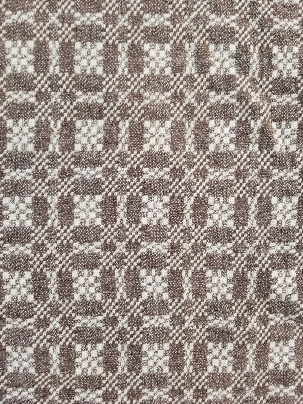 Vintage Traditional Handmade Reversible Welsh Wool Tapestry Blanket 230x156cm