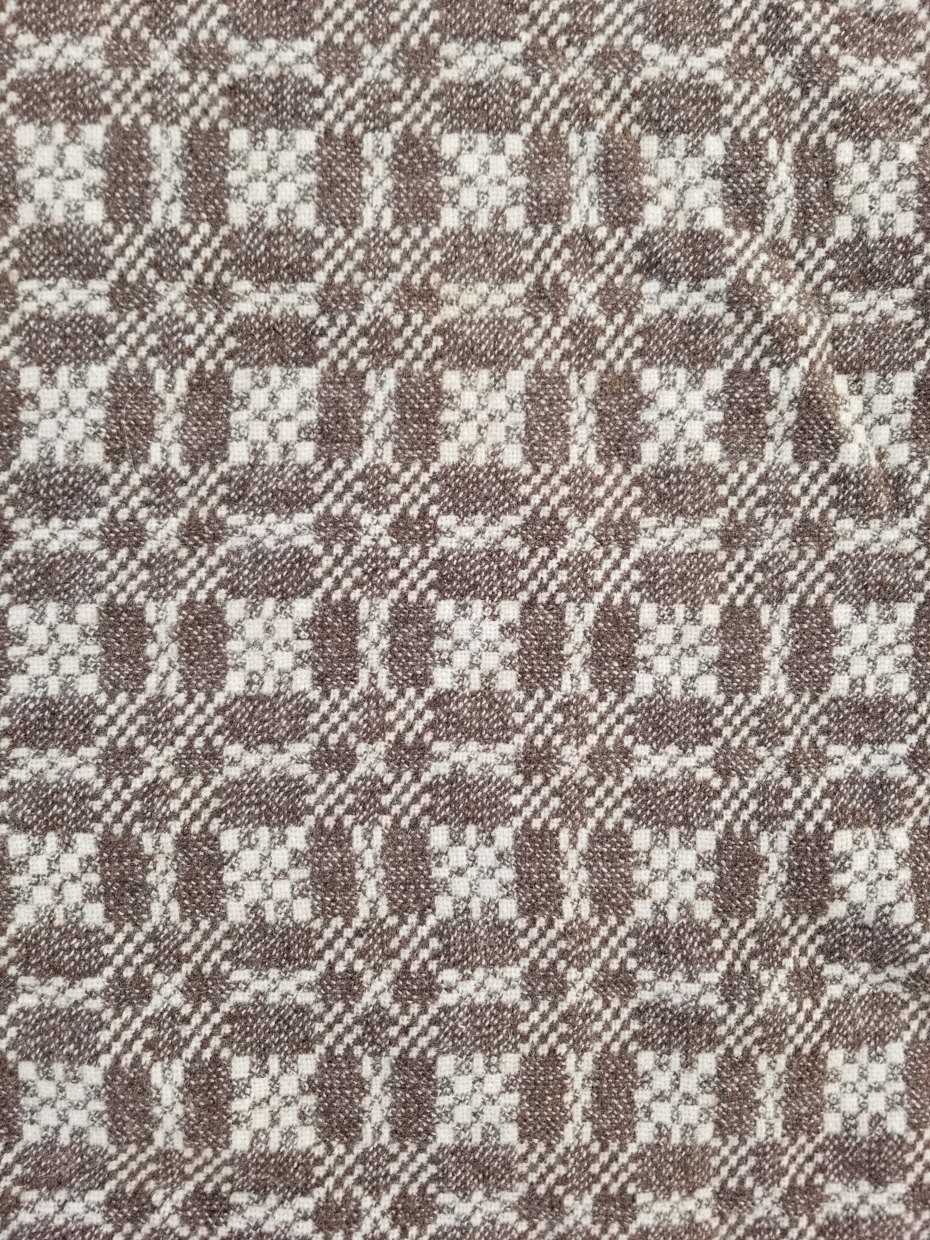 Vintage Traditional Handmade Reversible Welsh Wool Tapestry Blanket 230x156cm