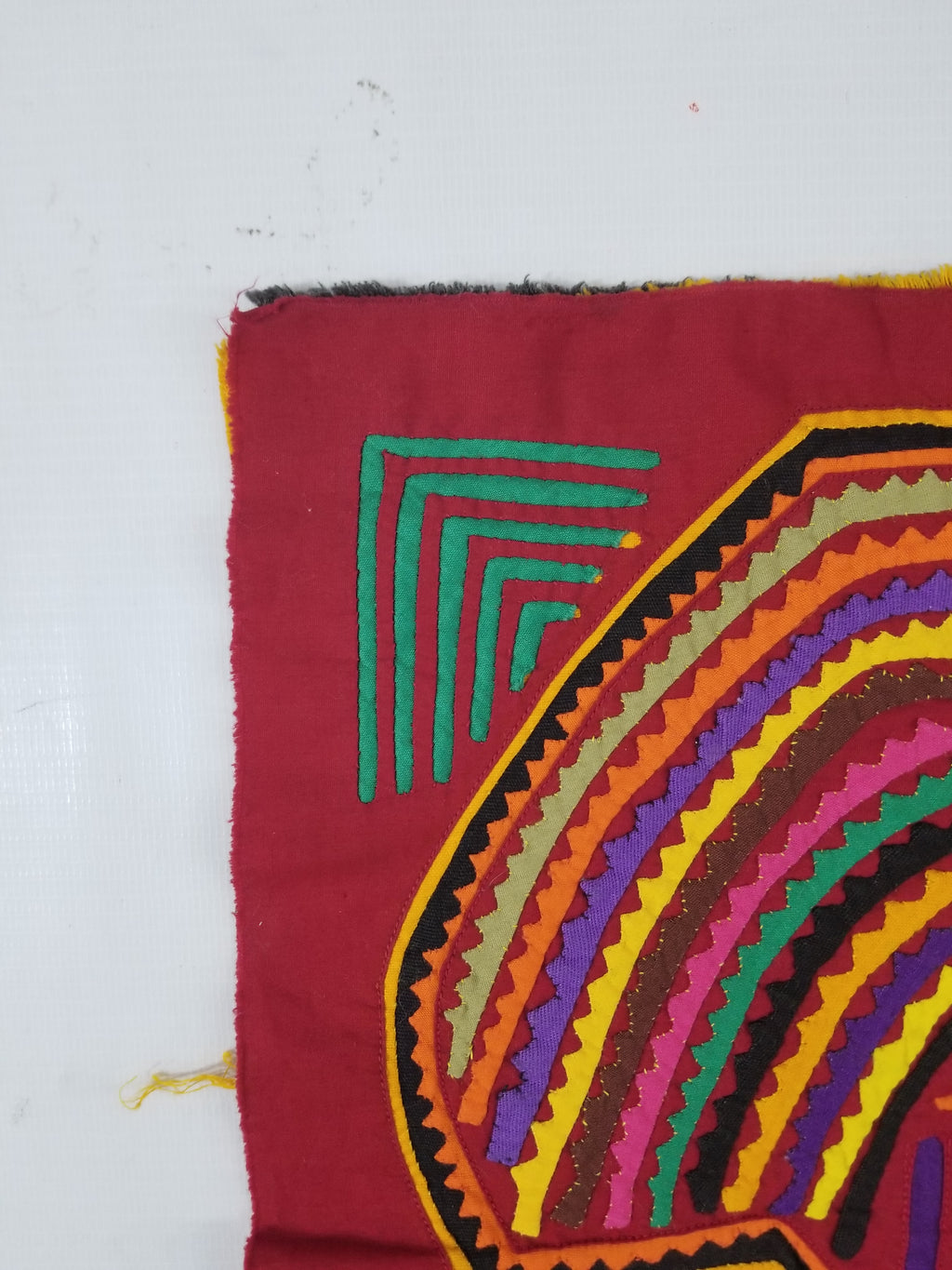 Vintage Traditional Kuna Mola Applique Work Folk Art Panel 54x40cm
