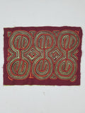 Vintage Traditional Kuna Mola Applique Work Folk Art Panel 41x31cm