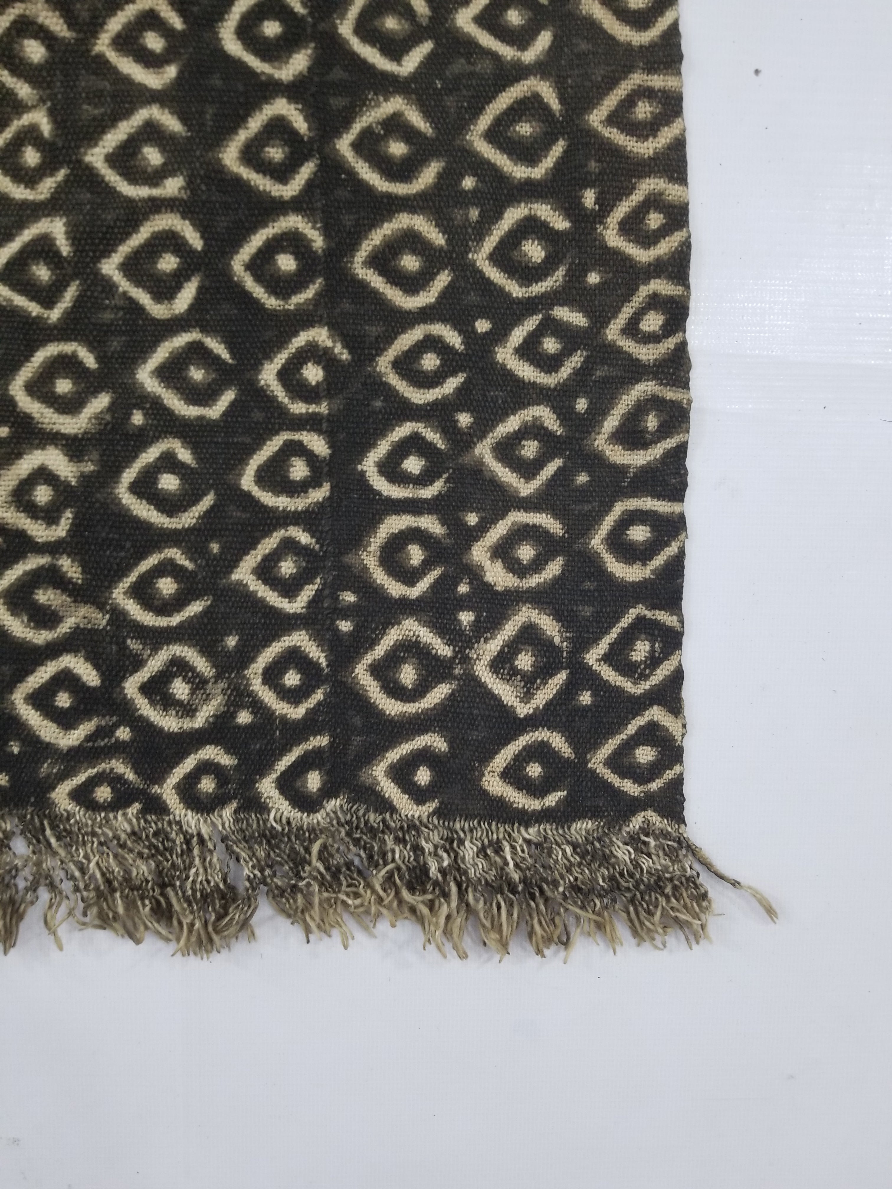 Vintage Traditional Handwoven African Hand Painted Textile 124x82cm