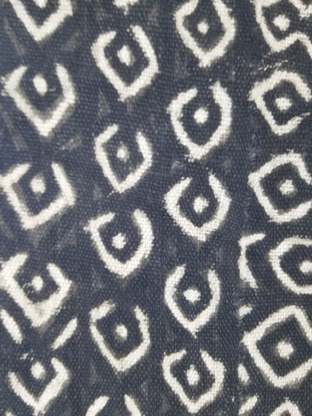 Vintage Traditional Handwoven African Hand Painted Textile 124x82cm