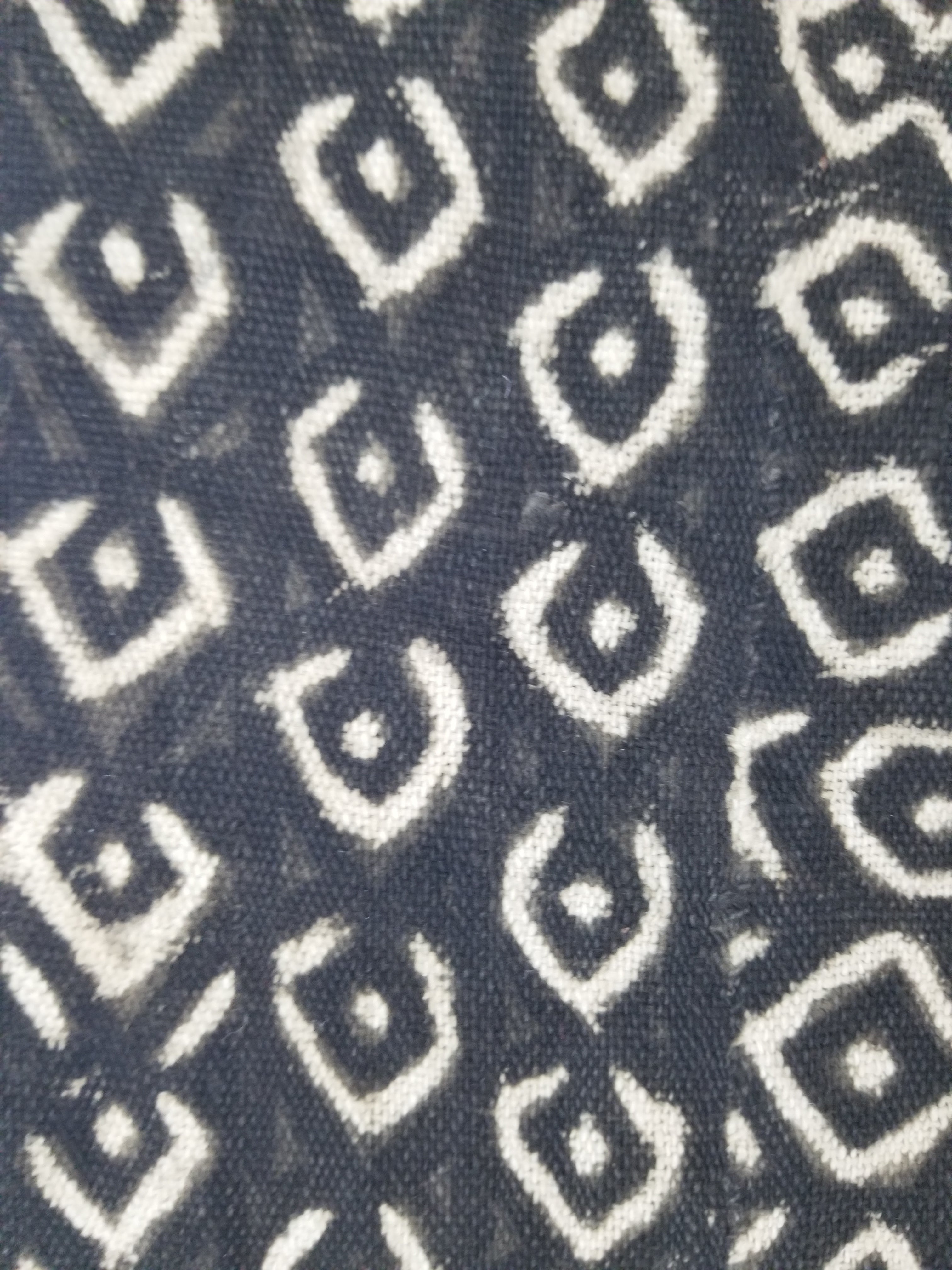 Vintage Traditional Handwoven African Hand Painted Textile 124x82cm