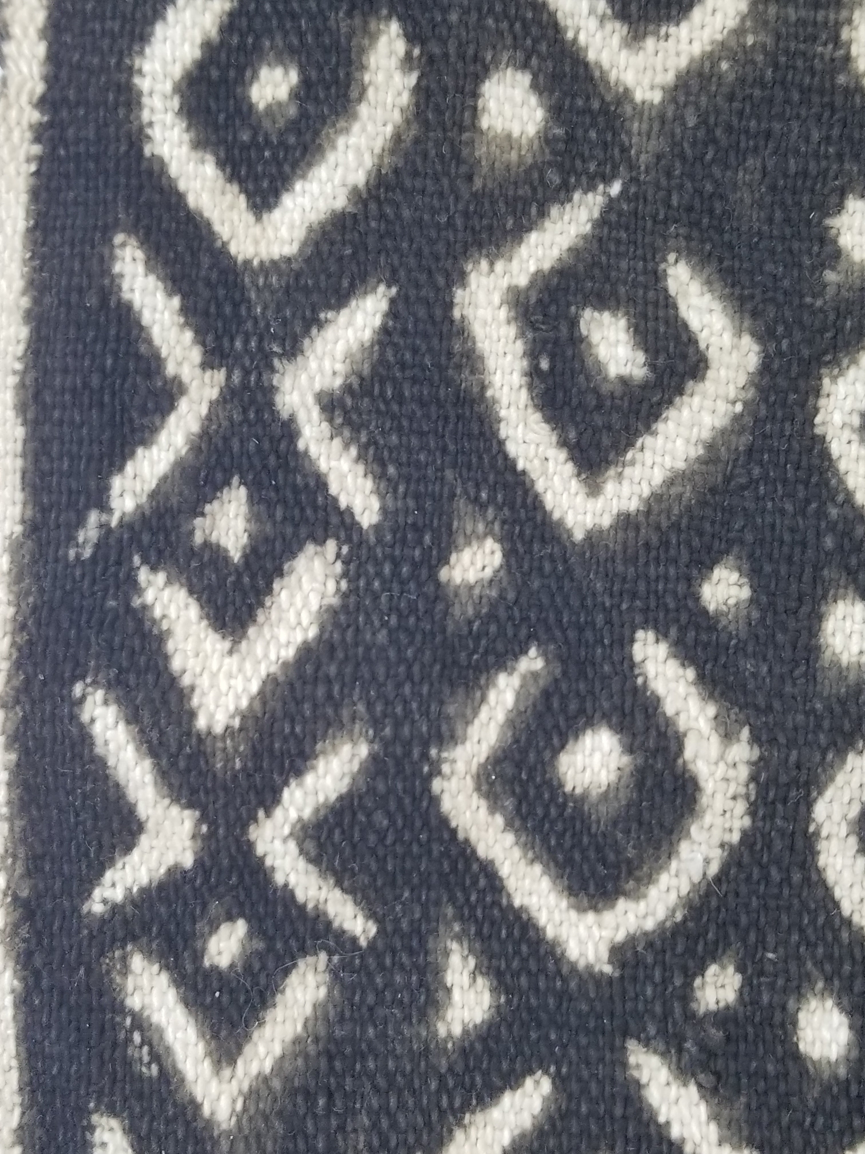 Vintage Traditional Handwoven African Hand Painted Textile 124x82cm