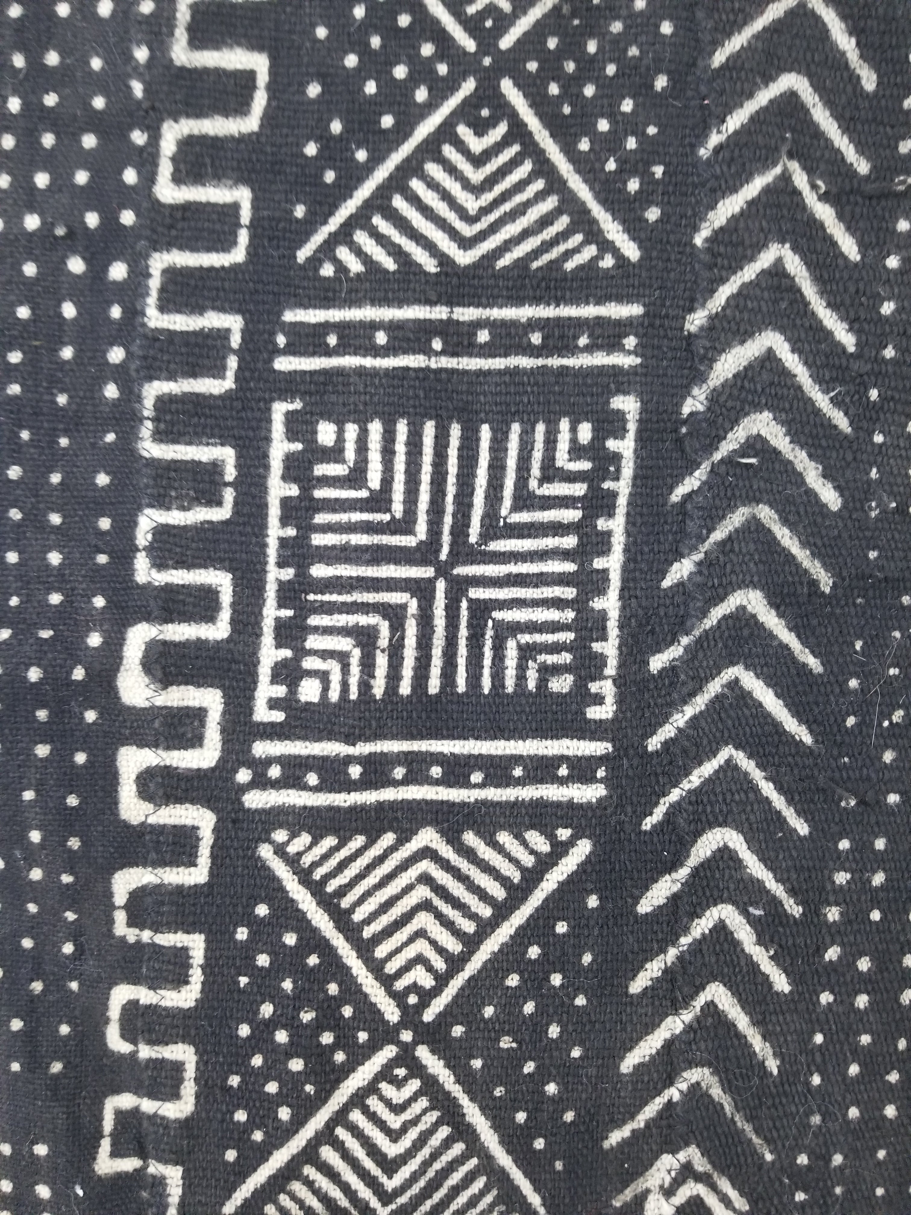 Vintage Traditional African Tribal Mudcloth Textile 157x104cm