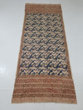 Vintage Traditional Hand Block Printed Textile 234x93cm