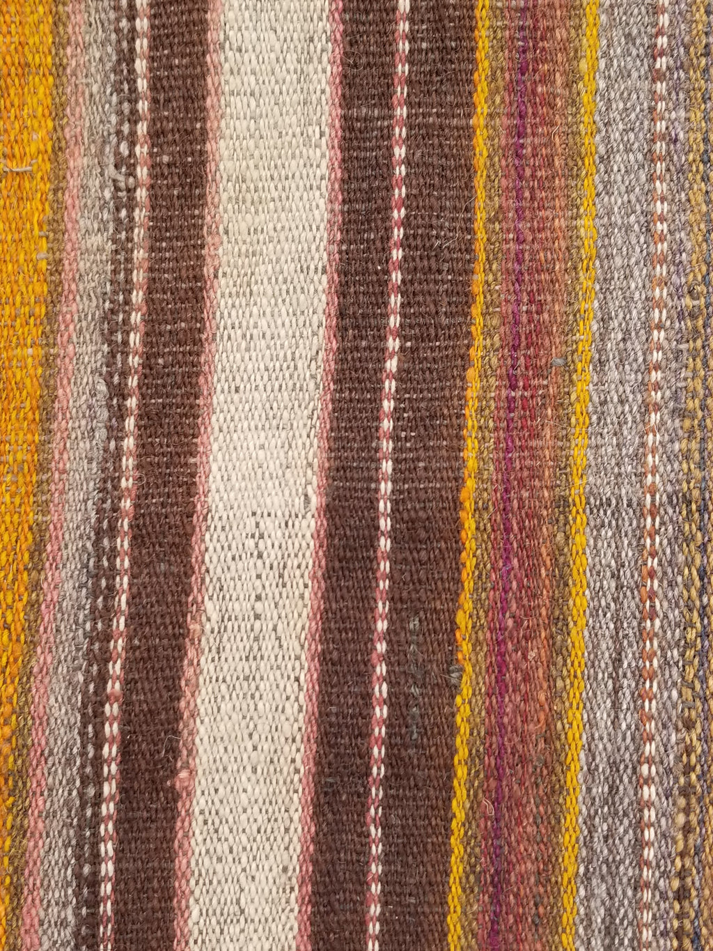 Antique Traditional Handmade Tribal Oriental Wool Multicolor Kilim 185x81cm