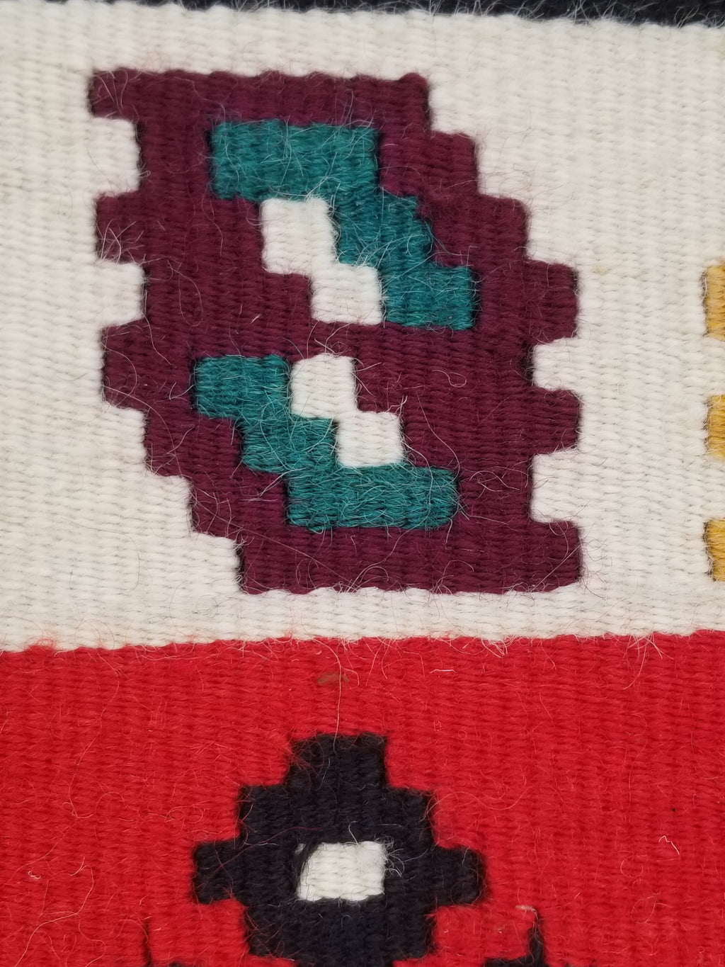 Vintage Traditional Handmade Turkish Wool Multicolor Kilim Runner 201x51cm