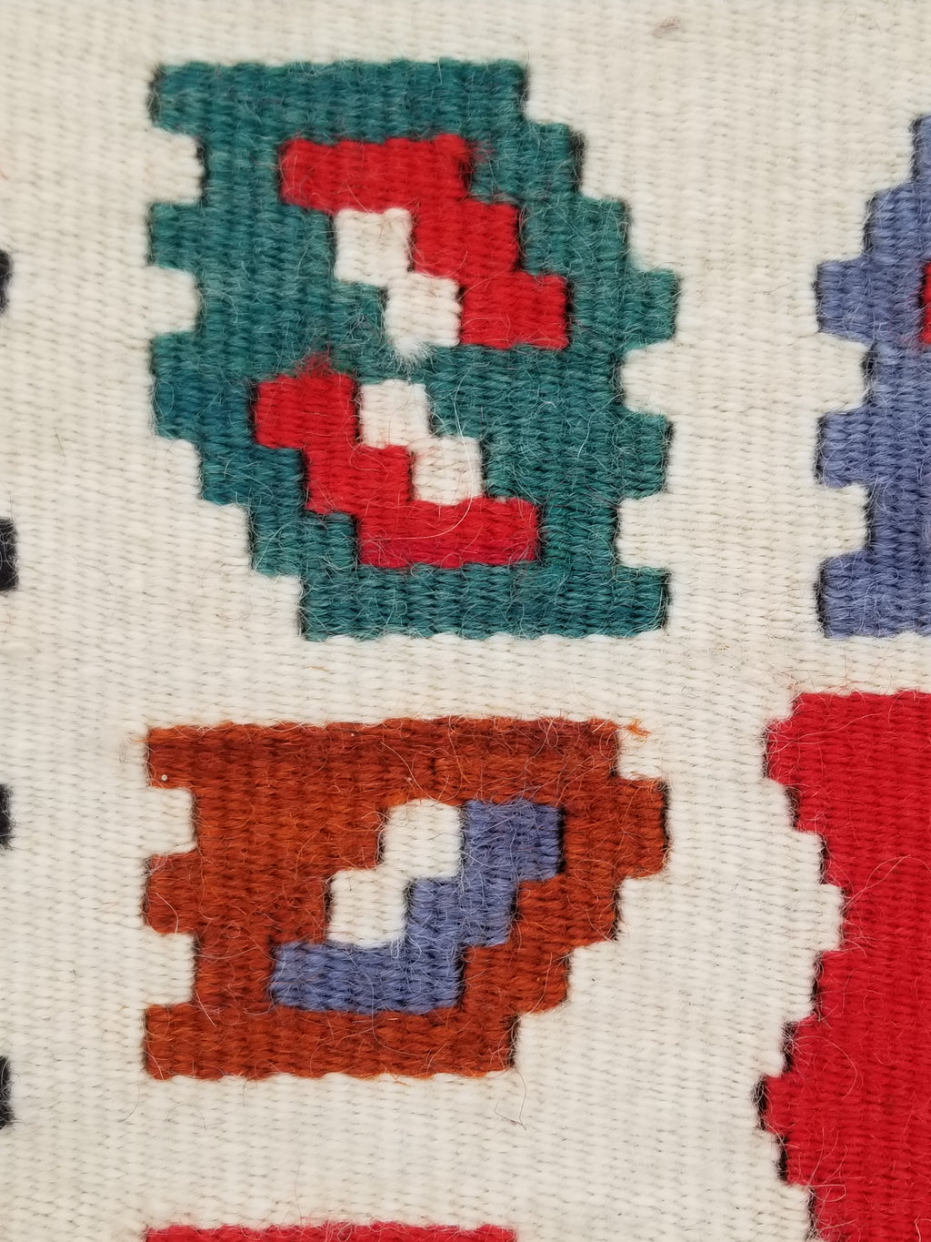 Vintage Traditional Handmade Turkish Wool Multicolor Kilim Runner 201x51cm