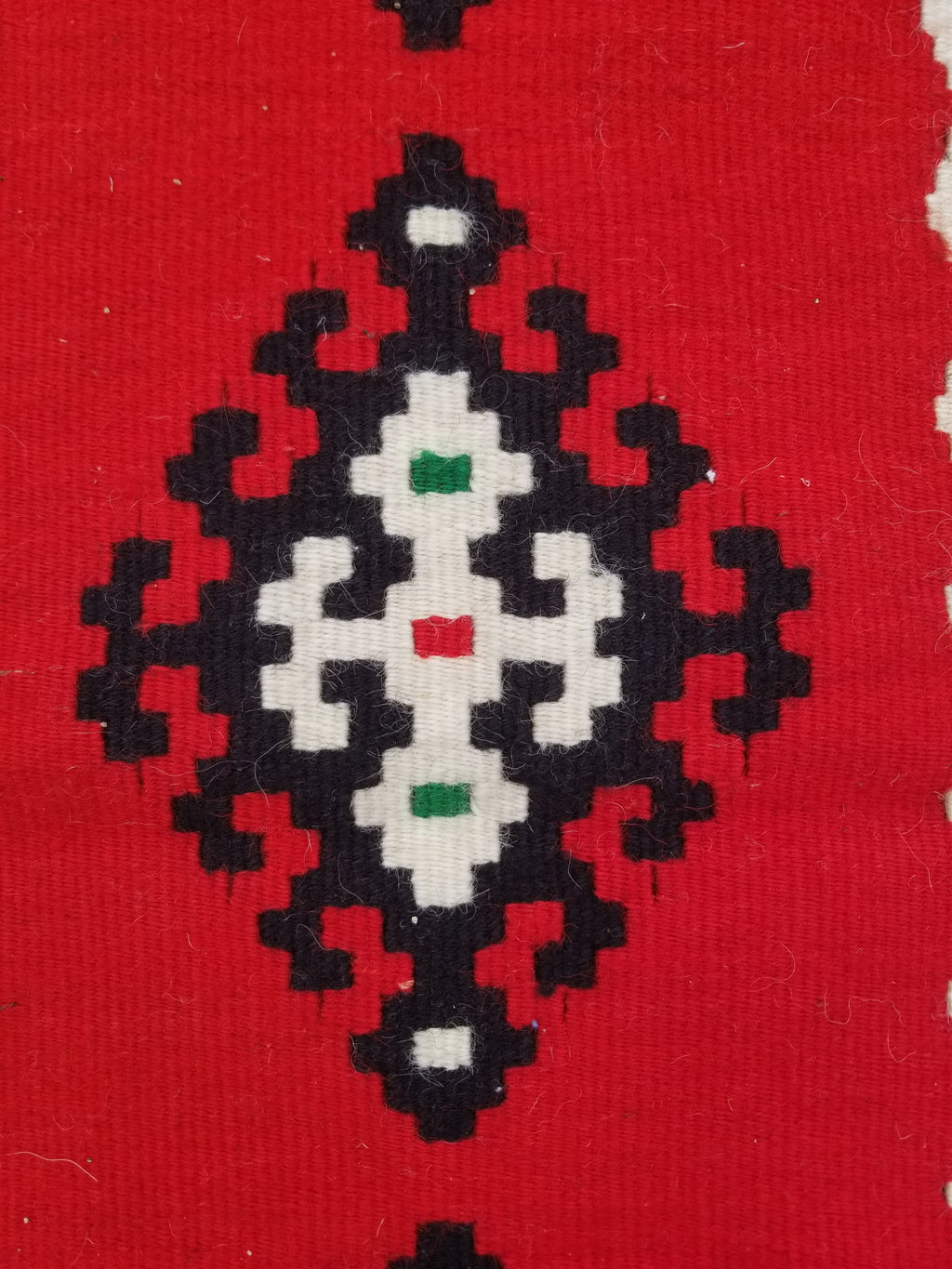 Vintage Traditional Handmade Turkish Wool Multicolor Kilim Runner 201x51cm