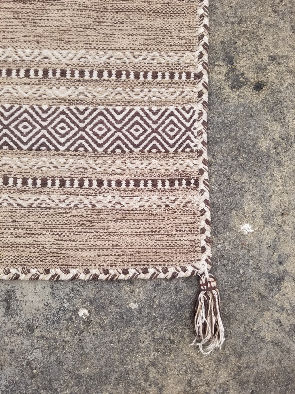 Vintage Traditional Handmade Bohemian Tribal Inspired Cotton Kilim Rug 150x86cm