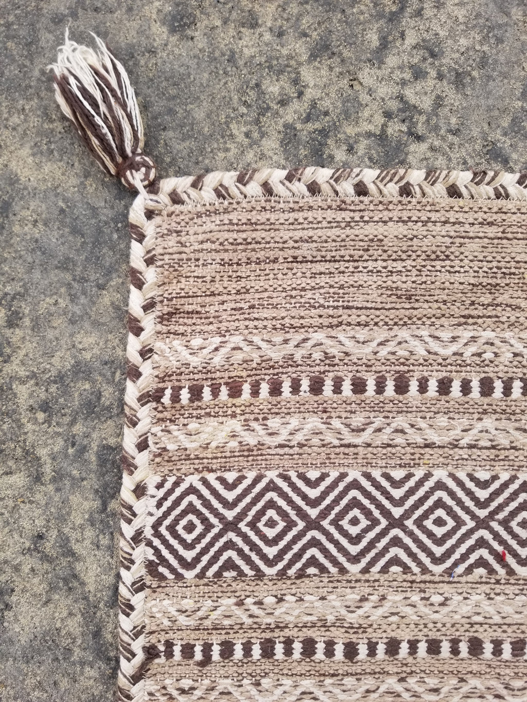 Vintage Traditional Handmade Bohemian Tribal Inspired Cotton Kilim Rug 150x86cm