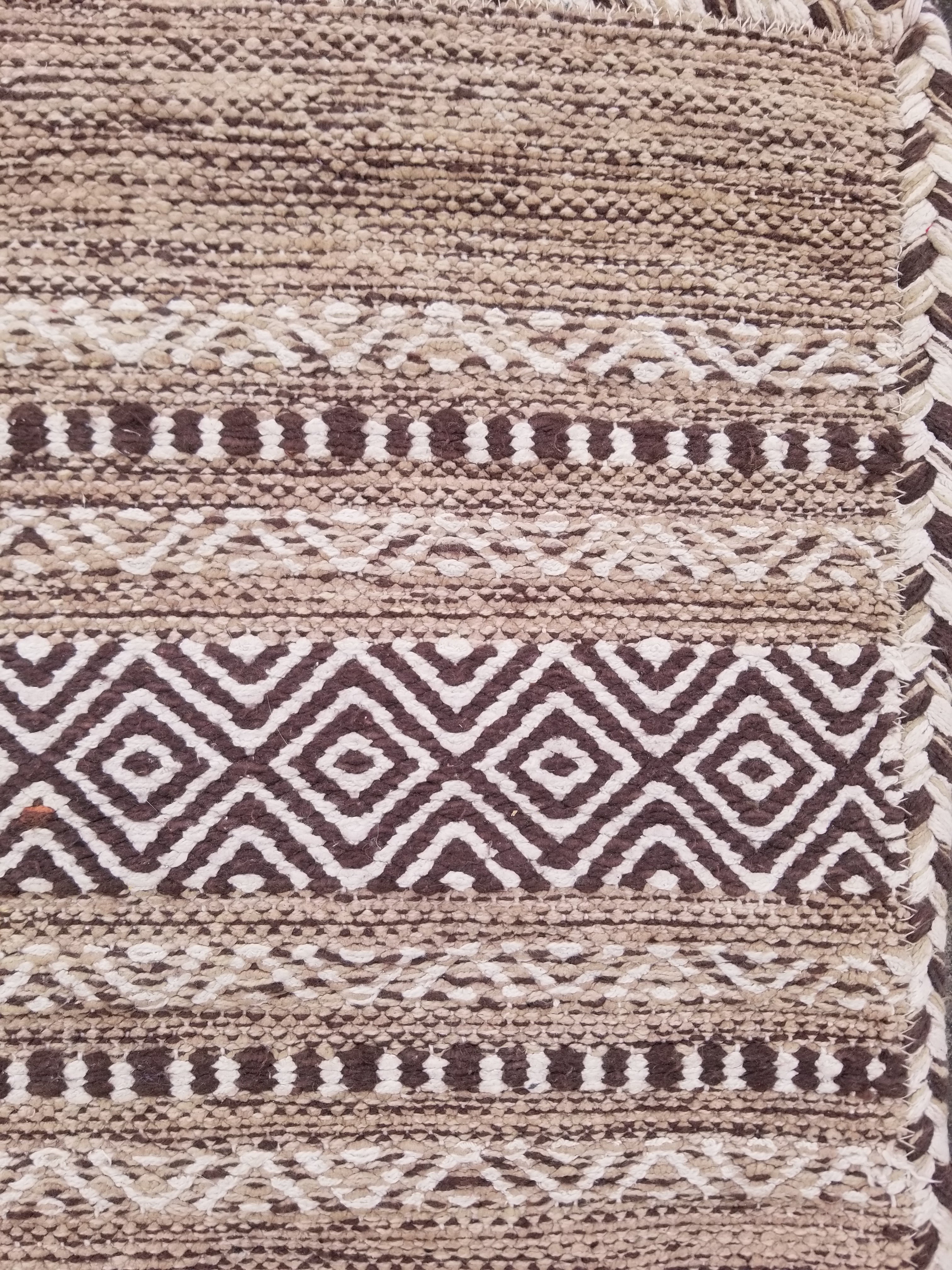 Vintage Traditional Handmade Bohemian Tribal Inspired Cotton Kilim Rug 150x86cm