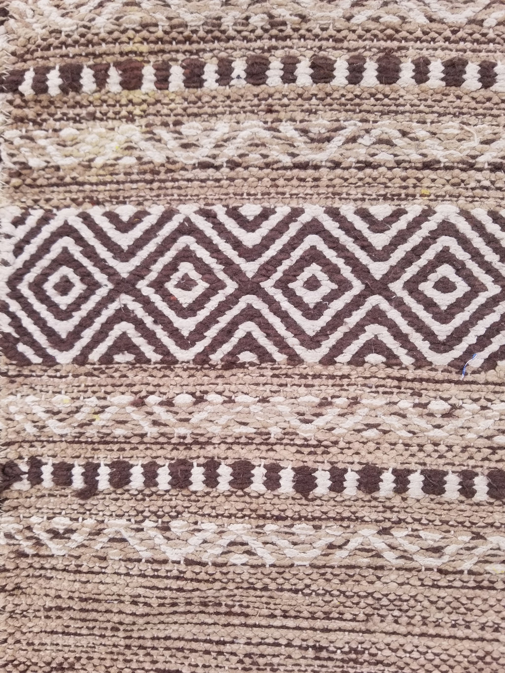 Vintage Traditional Handmade Bohemian Tribal Inspired Cotton Kilim Rug 150x86cm