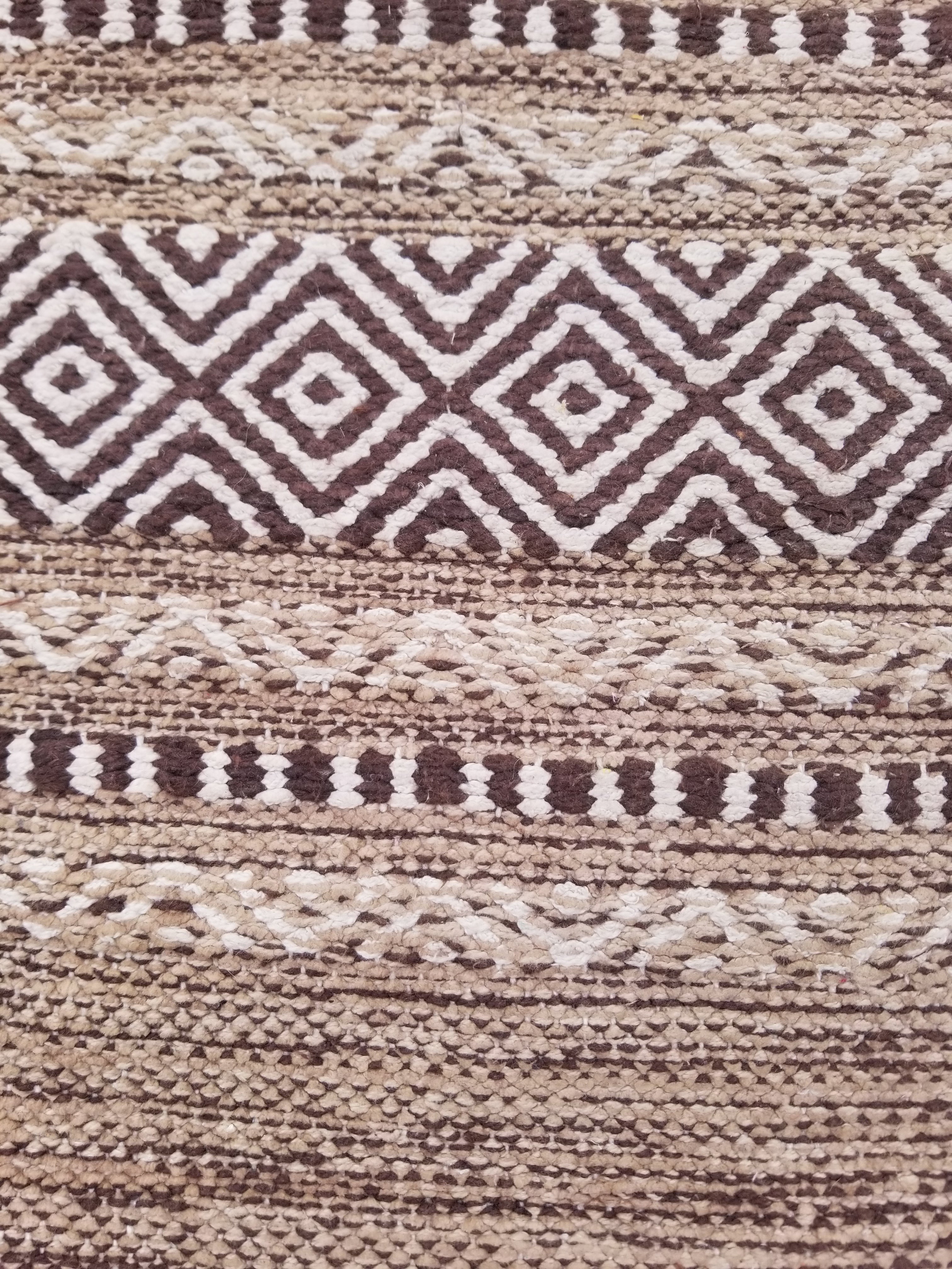 Vintage Traditional Handmade Bohemian Tribal Inspired Cotton Kilim Rug 150x86cm