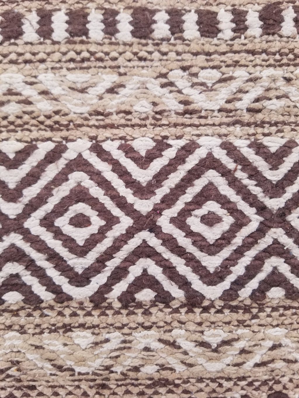 Vintage Traditional Handmade Bohemian Tribal Inspired Cotton Kilim Rug 150x86cm