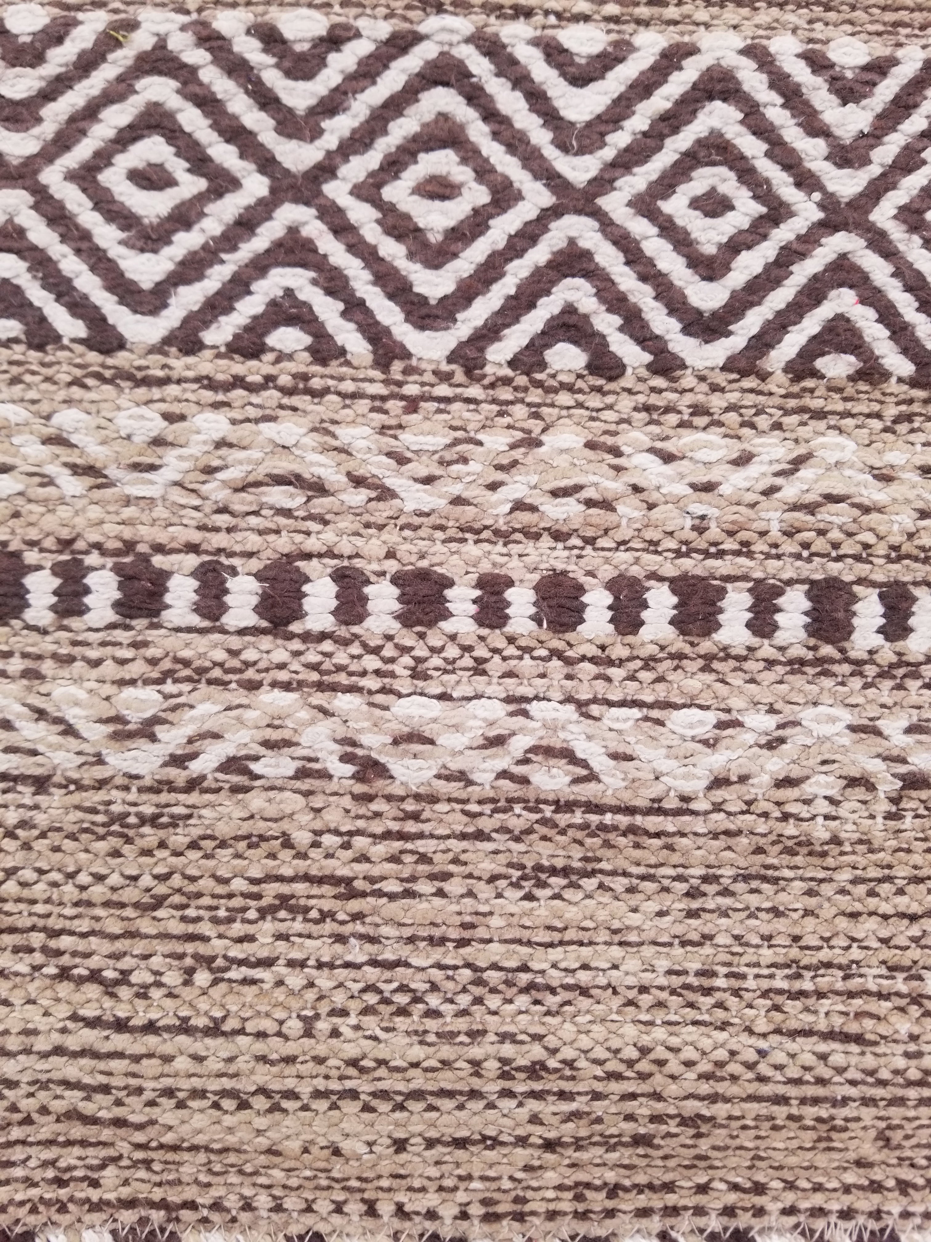 Vintage Traditional Handmade Bohemian Tribal Inspired Cotton Kilim Rug 150x86cm
