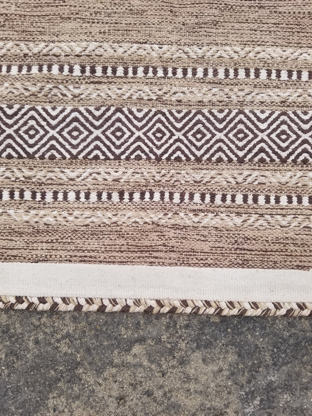Vintage Traditional Handmade Bohemian Tribal Inspired Cotton Kilim Rug 150x86cm
