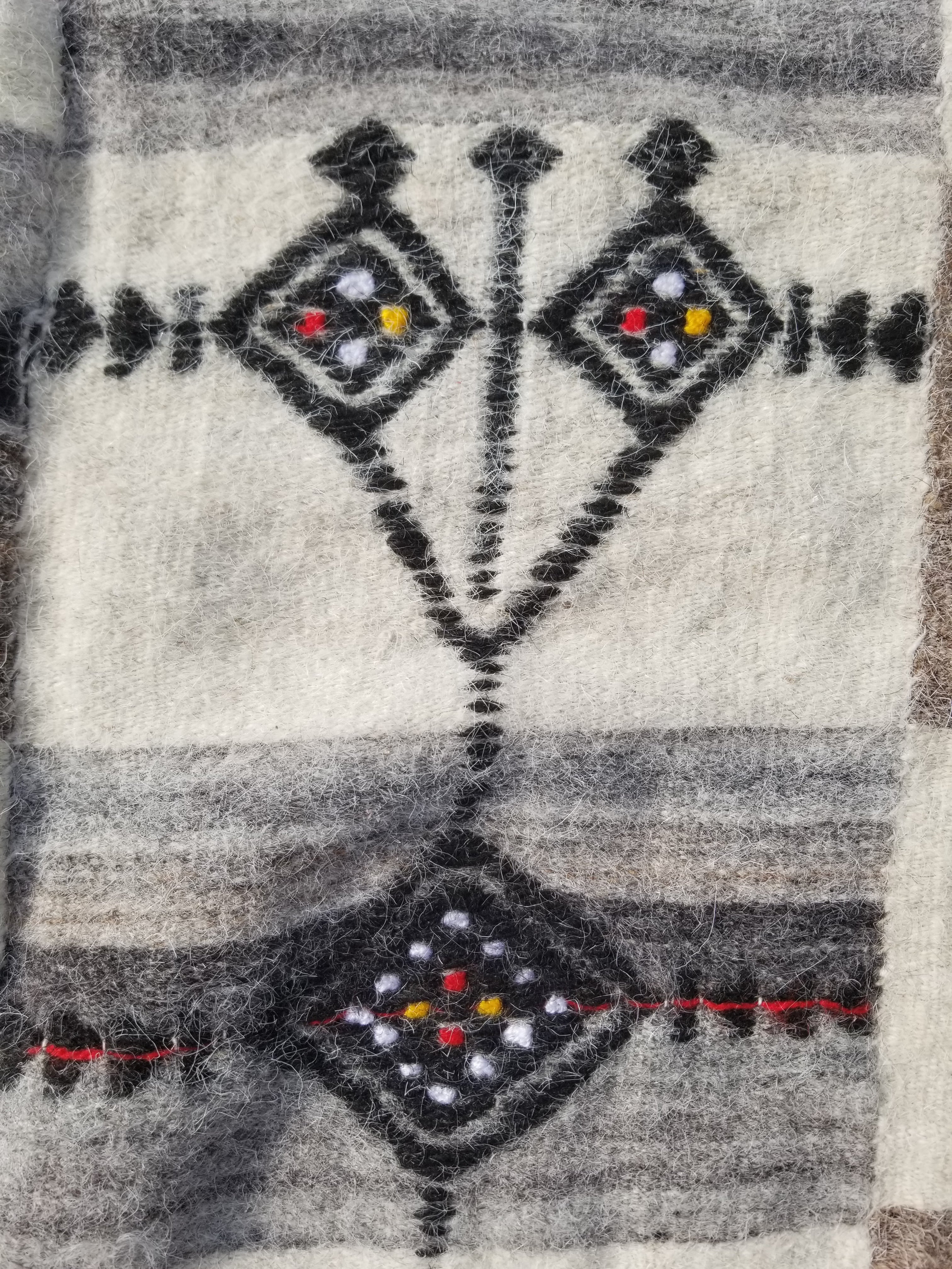 Antique Traditional Handmade African Fulani Wedding Blanket Mali Decor 224x130cm