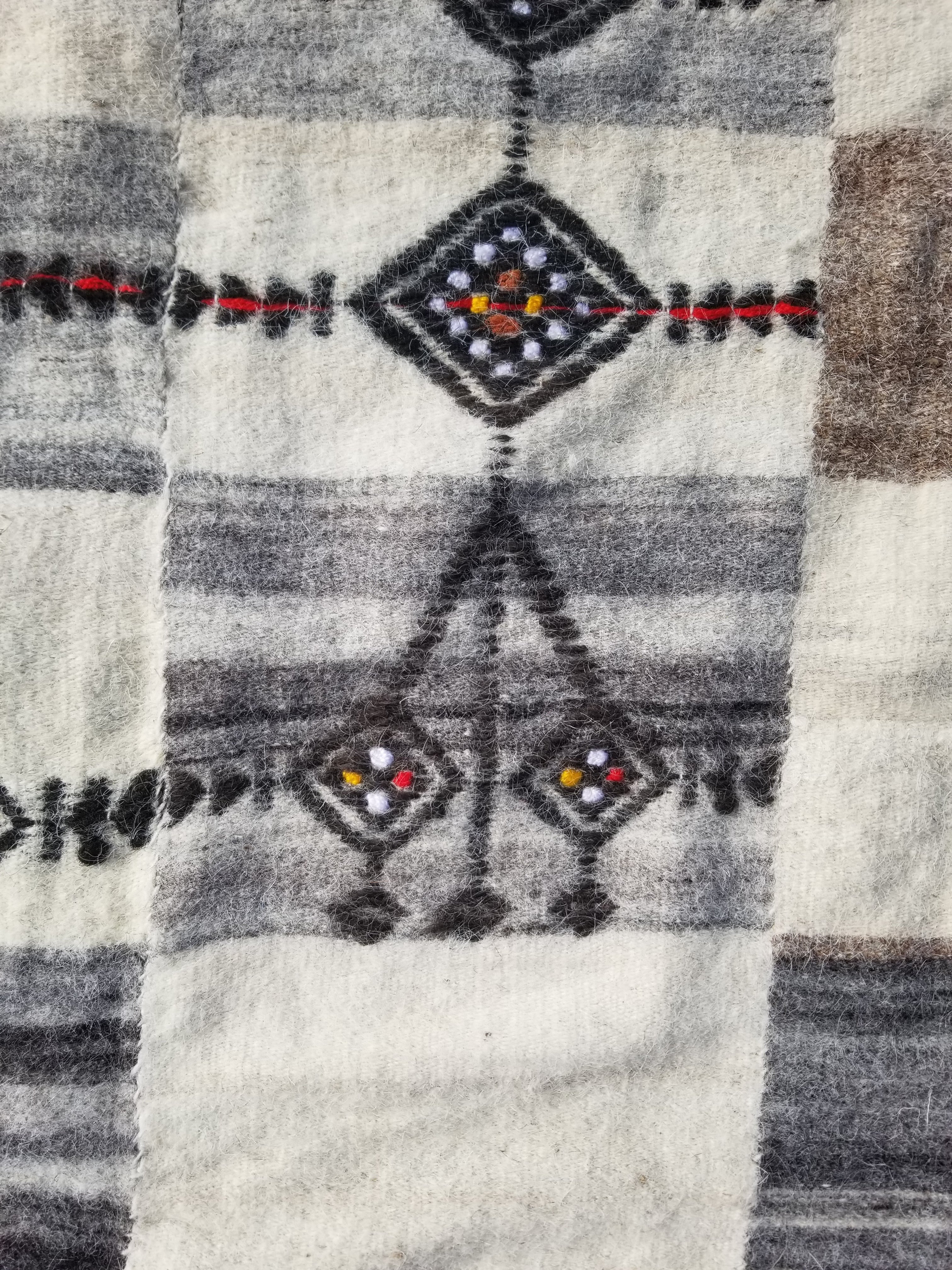 Antique Traditional Handmade African Fulani Wedding Blanket Mali Decor 224x130cm