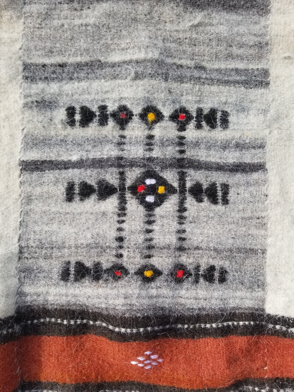 Antique Traditional Handmade African Fulani Wedding Blanket Mali Decor 224x130cm