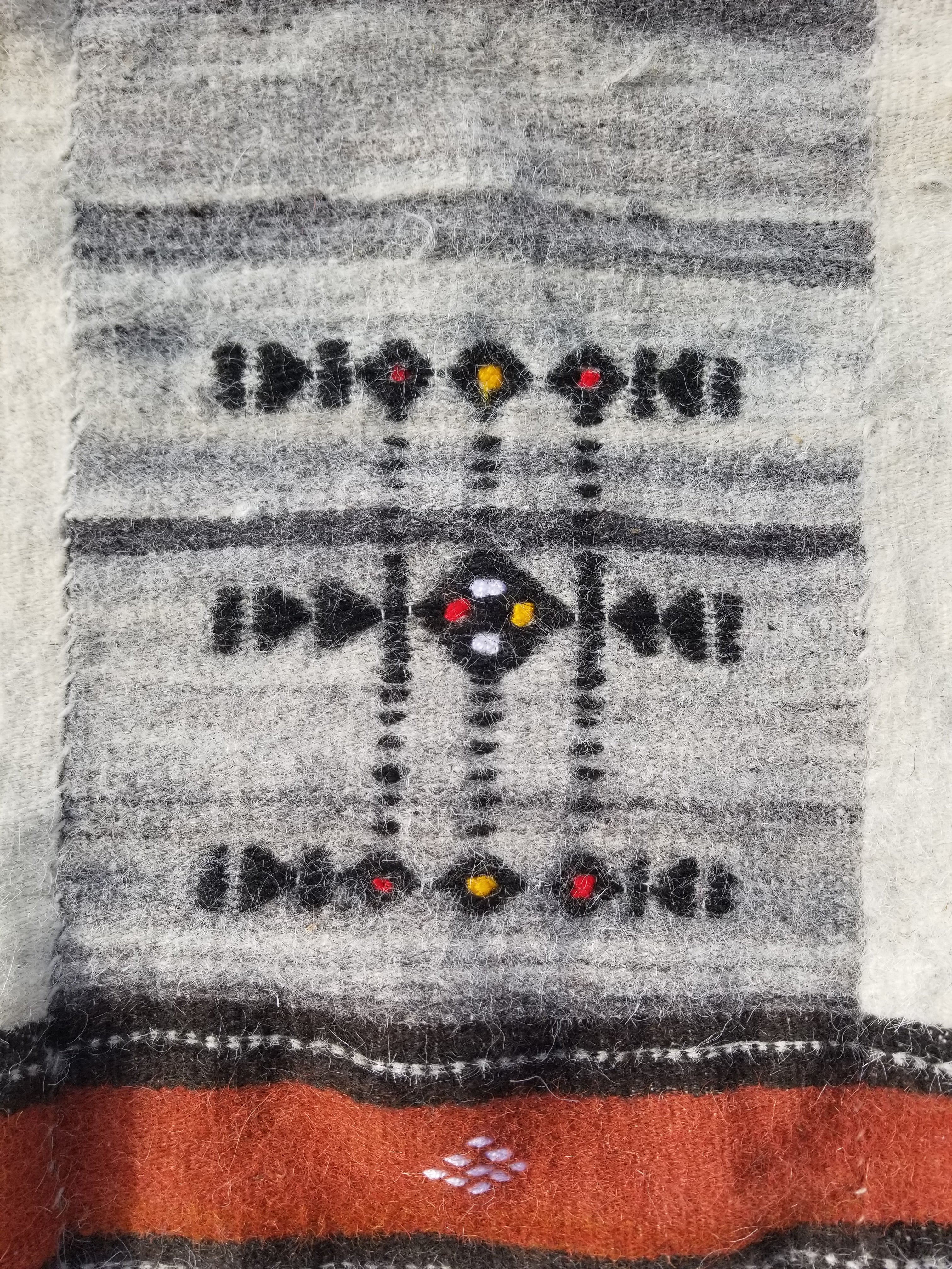 Antique Traditional Handmade African Fulani Wedding Blanket Mali Decor 224x130cm