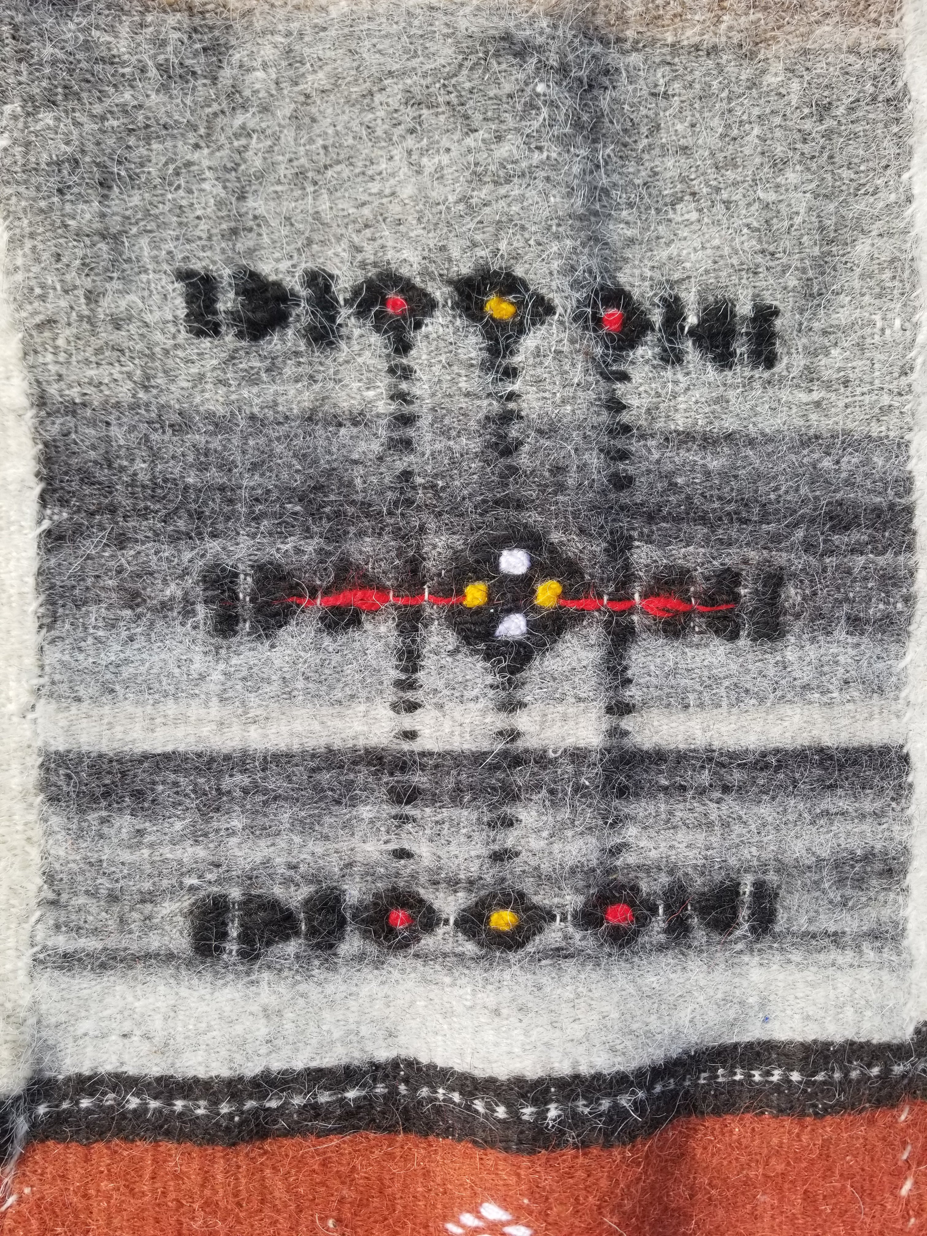 Antique Traditional Handmade African Fulani Wedding Blanket Mali Decor 224x130cm