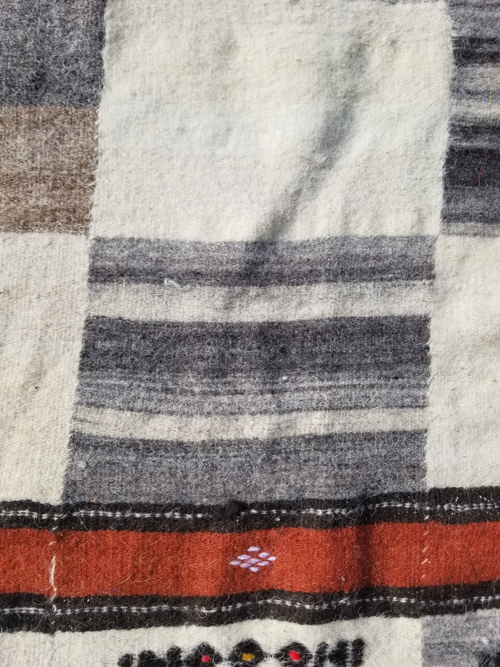Antique Traditional Handmade African Fulani Wedding Blanket Mali Decor 224x130cm